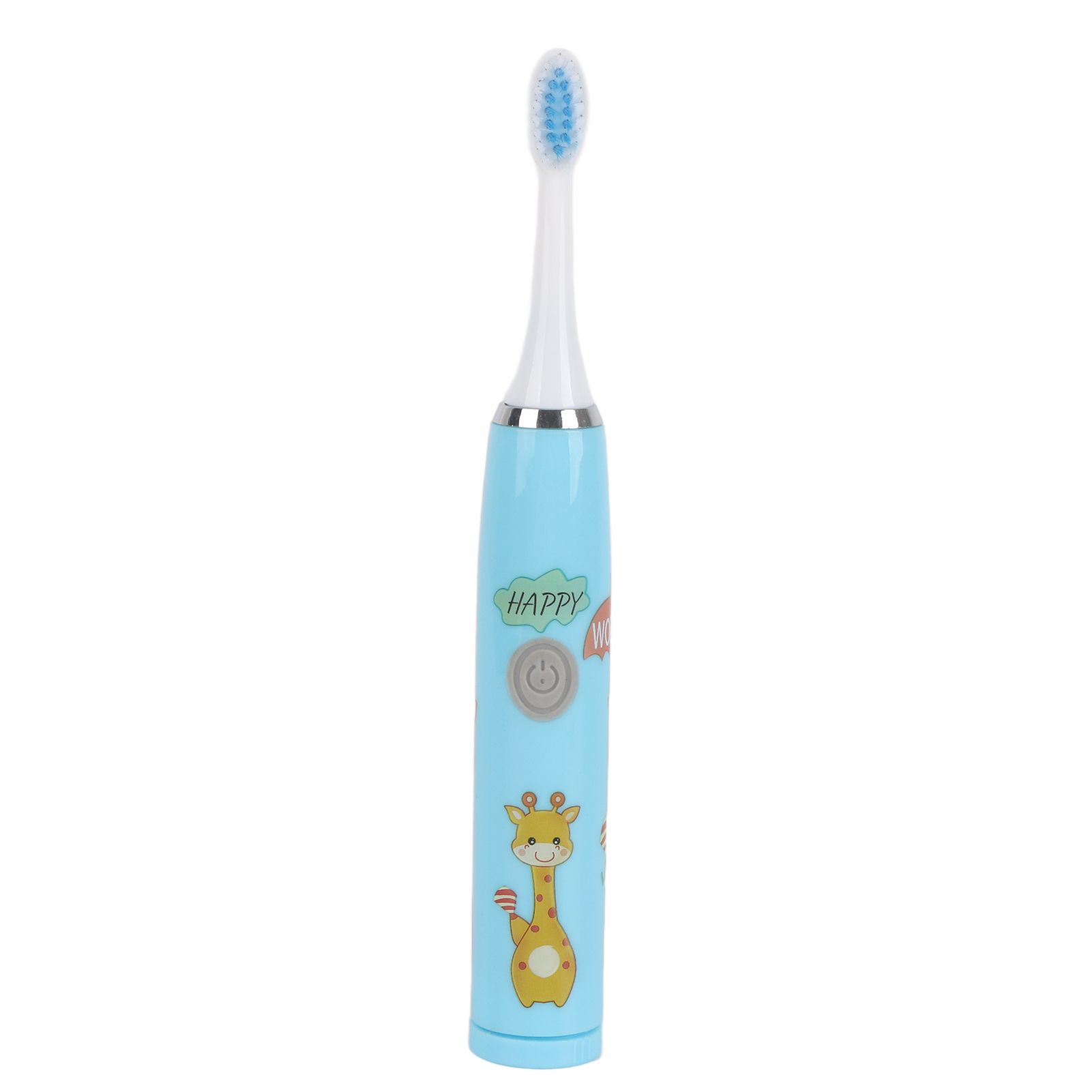 Children Electric Toothbrush Cartoon Fully Automatic Sonic Toothbrush with 3 Brush Heads for Kids Children Deer Blue - Image 4
