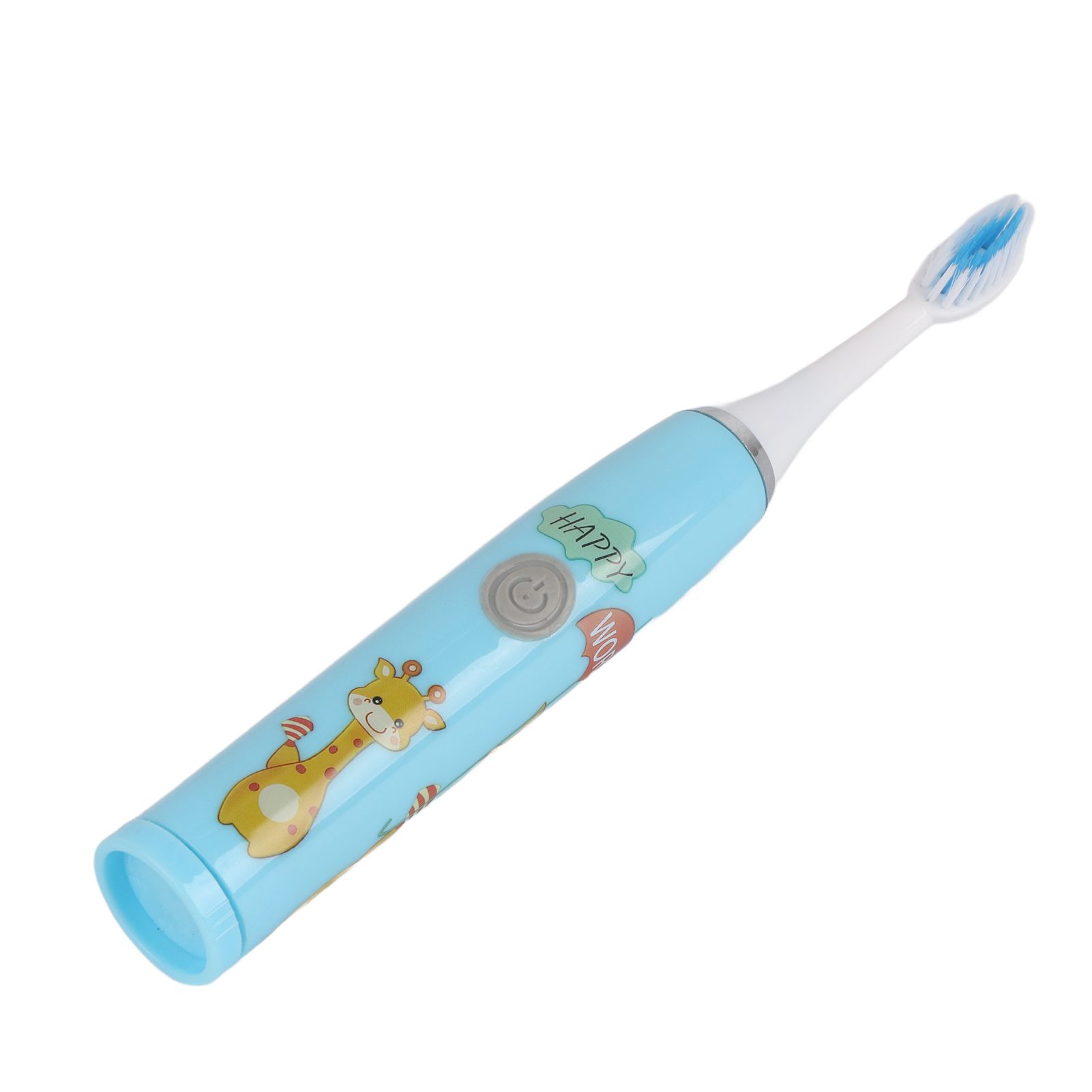 Children Electric Toothbrush Cartoon Fully Automatic Sonic Toothbrush with 3 Brush Heads for Kids Children Deer Blue - Image 6