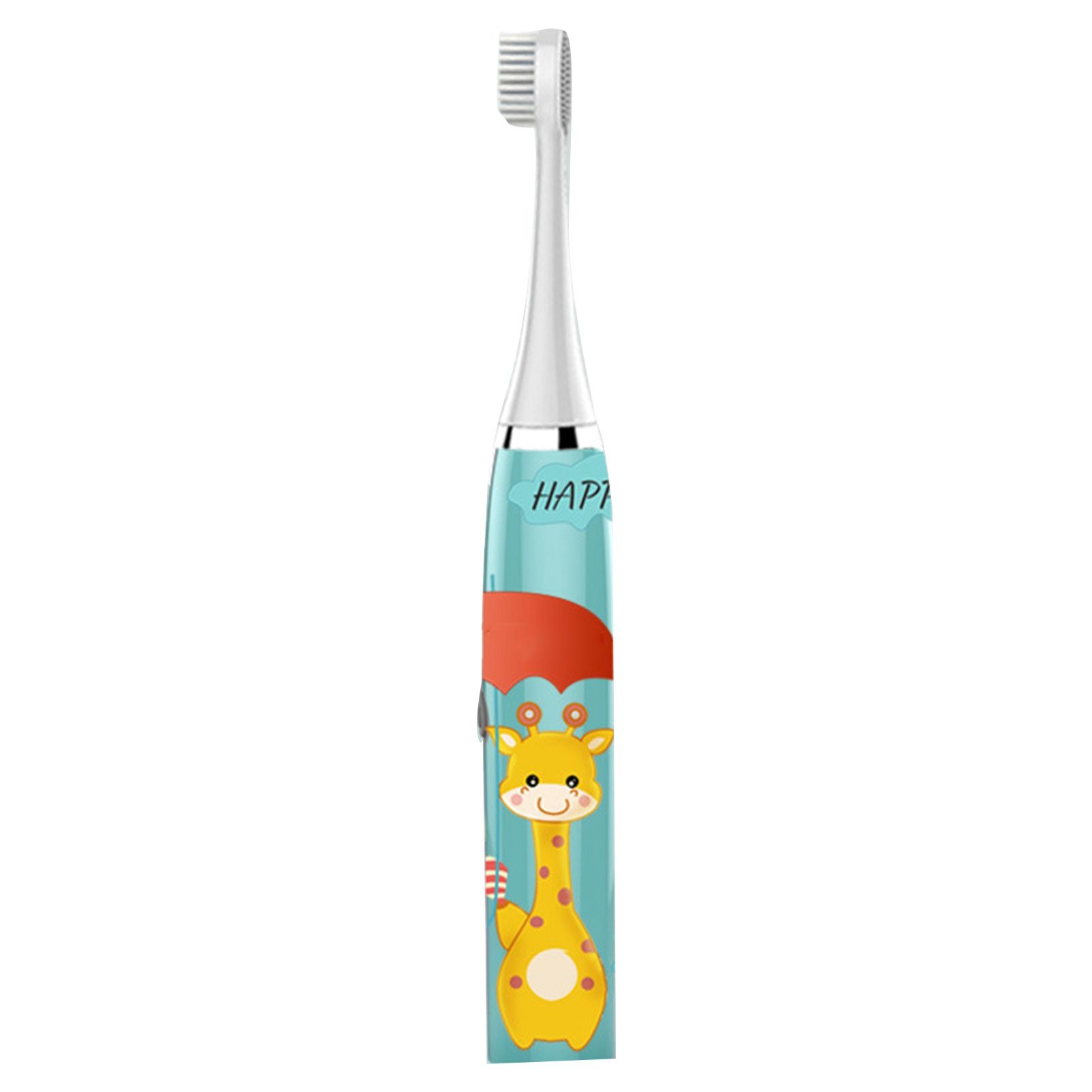 Children Electric Toothbrush Cartoon Fully Automatic Sonic Toothbrush with 3 Brush Heads for Kids Children Deer Blue - Image 7