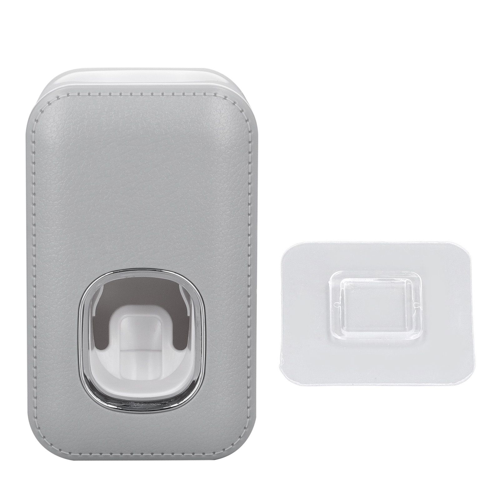 Toothpaste Dispenser Full Automatic Wall Mounted Hands Free Easy Operation Toothpaste Squeezer for Bathroom Hotel Gray - Image 1