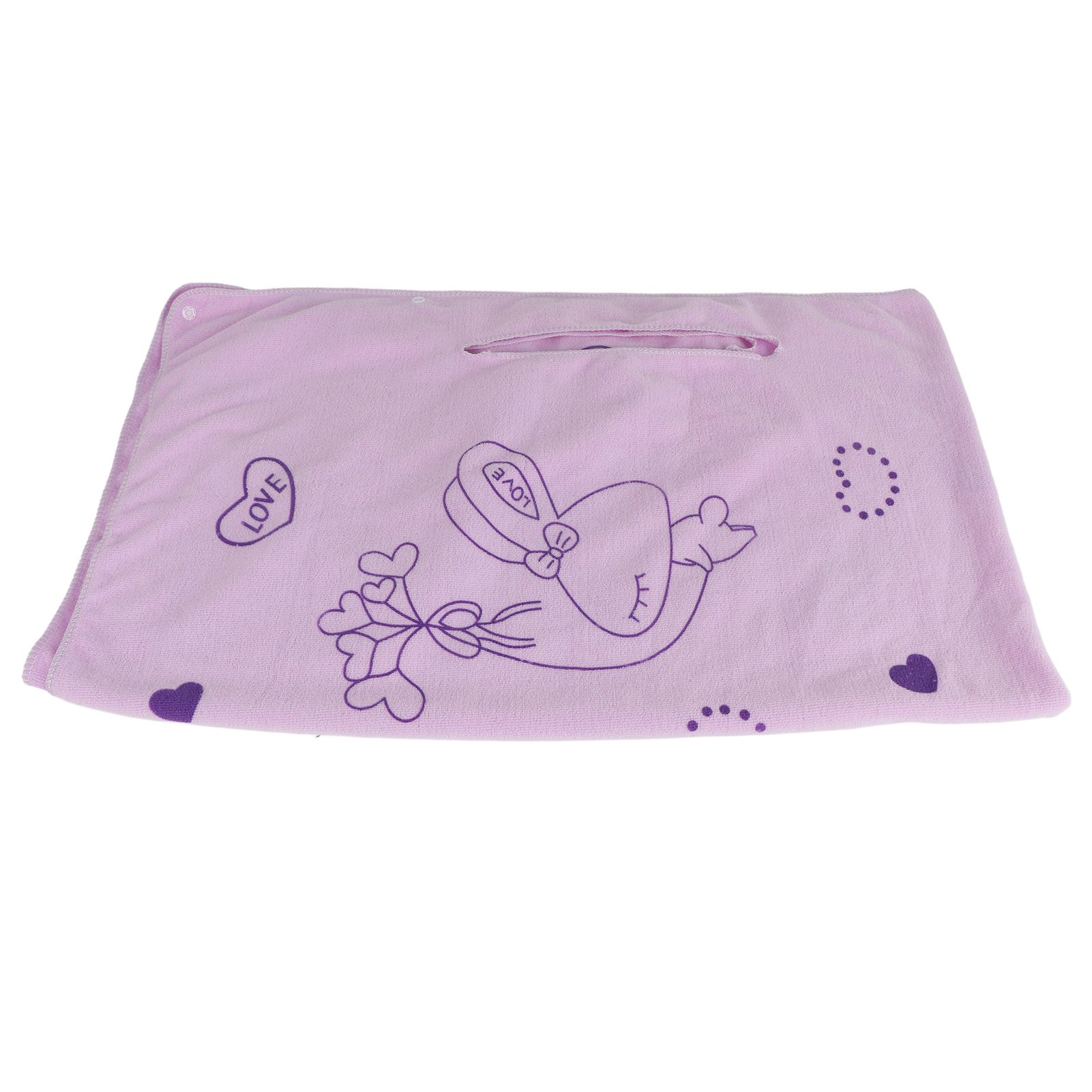 Women Bath Towel Superfine Fiber Wearable Breathable Female Towel Wrap with Straps Edge Cover Bathroom Accessories Light Purple 80x135cm/31.50x53.15in - Image 1