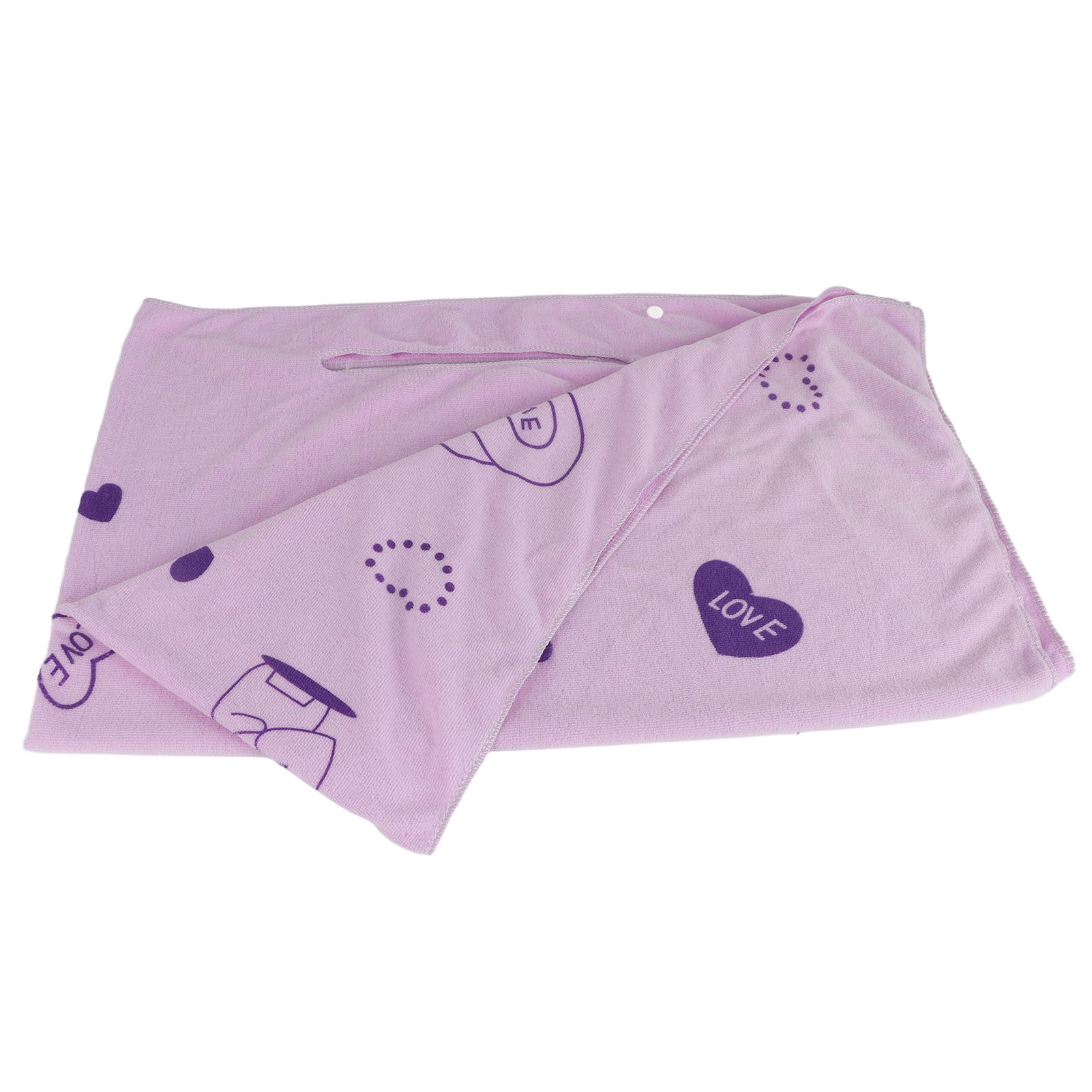 Women Bath Towel Superfine Fiber Wearable Breathable Female Towel Wrap with Straps Edge Cover Bathroom Accessories Light Purple 80x135cm/31.50x53.15in - Image 3