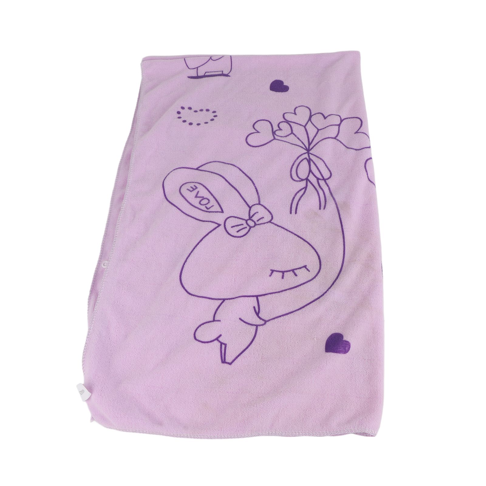 Women Bath Towel Superfine Fiber Wearable Breathable Female Towel Wrap with Straps Edge Cover Bathroom Accessories Light Purple 80x135cm/31.50x53.15in - Image 4