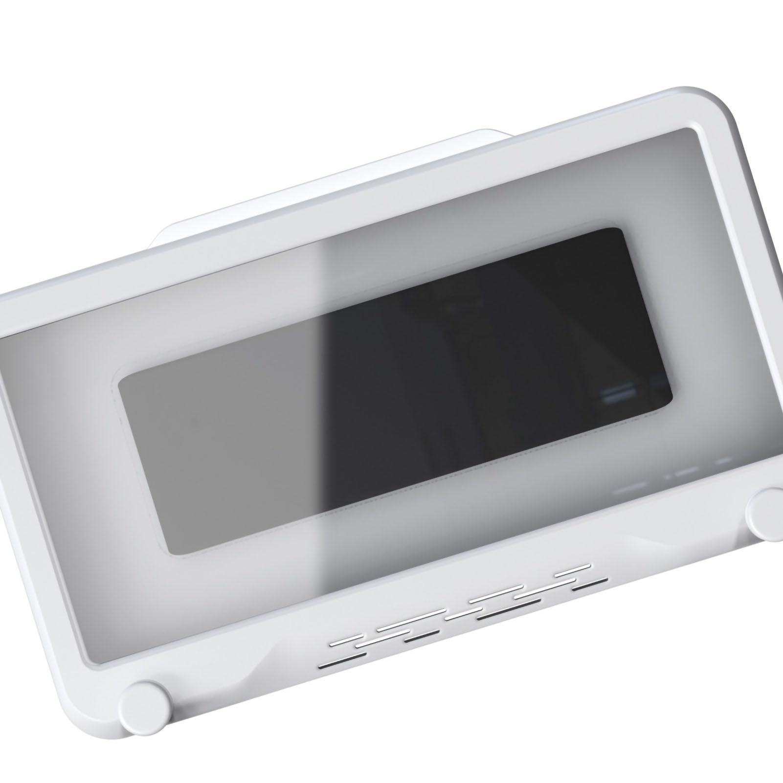 Waterproof Cell Phone Case Shower Phone Holder Wall Hanging Free Punch 360 Degree Rotation Touch Screen For Bathroom Kitchen White - Image 5