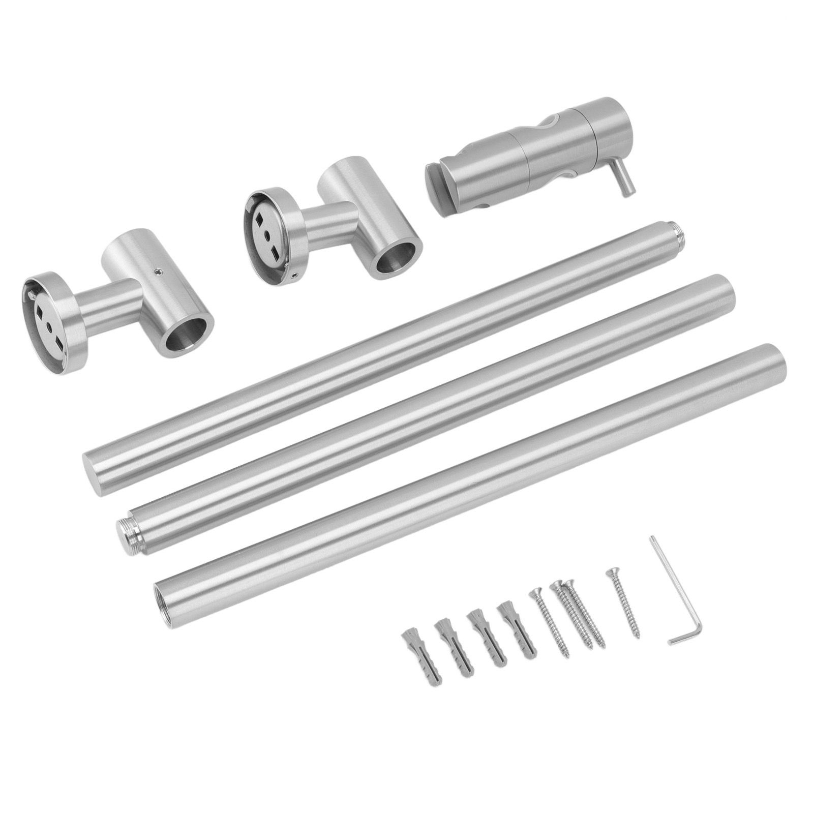 Shower Slide Bar Stainless Steel Head Holder Adjustable Wall Mount Home Decor for Bathroom - Image 1