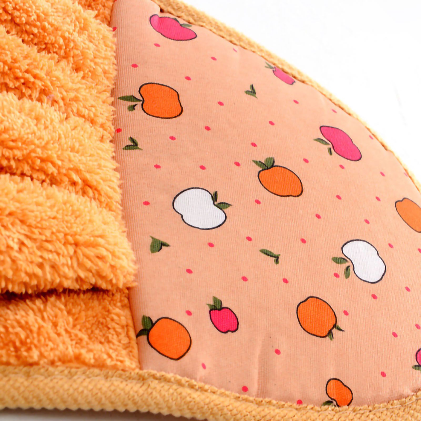 Towel Cleaning Cloth Microfibre Hanging Dish Hand Wiping for Kitchen Bathroom Toilet Orange - Image 4