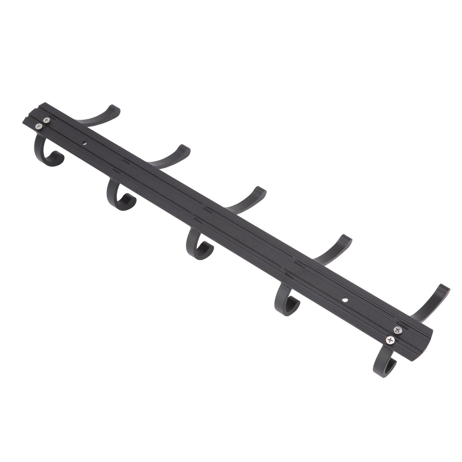 Door Hanging Hooks Modern Minimalist Black 5 Hooks Wall Mounted Thickened Aluminum Bathroom Door Row Hooks Coat Hooks - Image 6