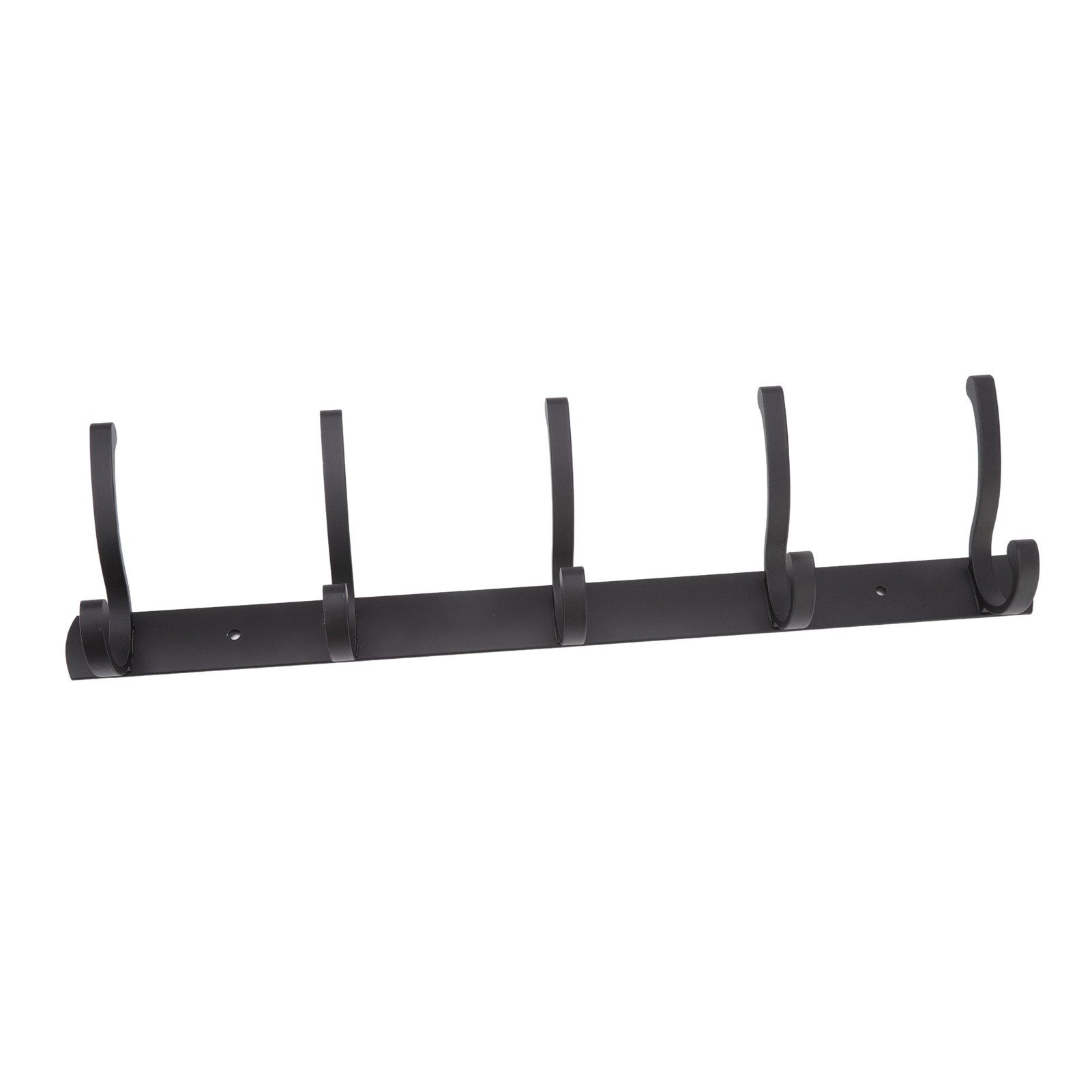 Door Hanging Hooks Modern Minimalist Black 5 Hooks Wall Mounted Thickened Aluminum Bathroom Door Row Hooks Coat Hooks - Image 7