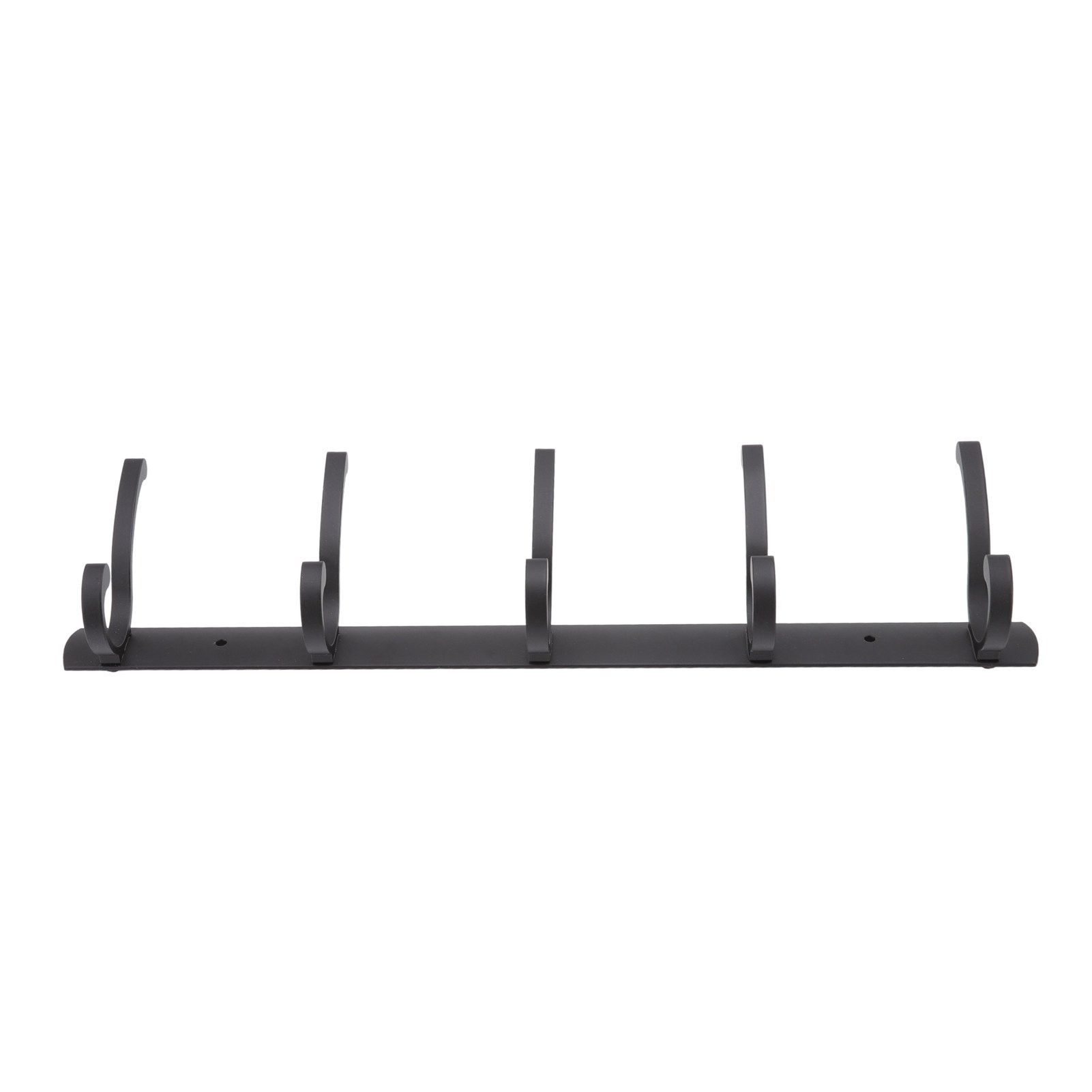 Door Hanging Hooks Modern Minimalist Black 5 Hooks Wall Mounted Thickened Aluminum Bathroom Door Row Hooks Coat Hooks - Image 8