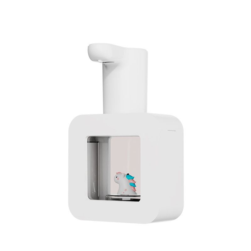 Touchless Automatic Sensor Soap Dispenser Cartoon Pet Waterproof Smart Foam Soap Dispenser White - Image 1