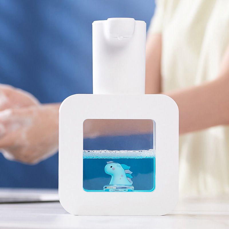 Touchless Automatic Sensor Soap Dispenser Cartoon Pet Waterproof Smart Foam Soap Dispenser White - Image 4
