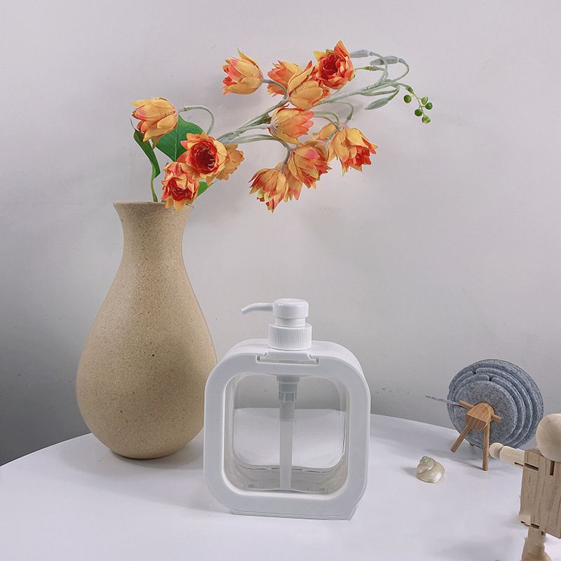 Empty Lotion Pump Bottle Odorless Transparent PET 500ml Recyclable Refillable Lotion Dispenser for Travel Straight - Image 2