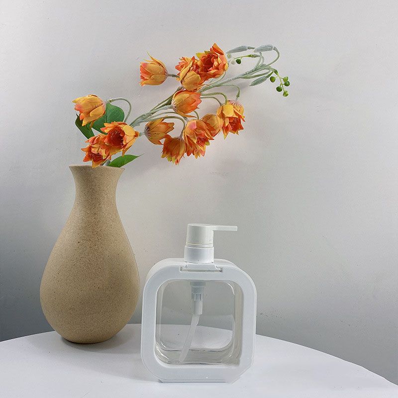 Empty Lotion Pump Bottle Odorless Transparent PET 500ml Recyclable Refillable Lotion Dispenser for Travel Bend - Image 5