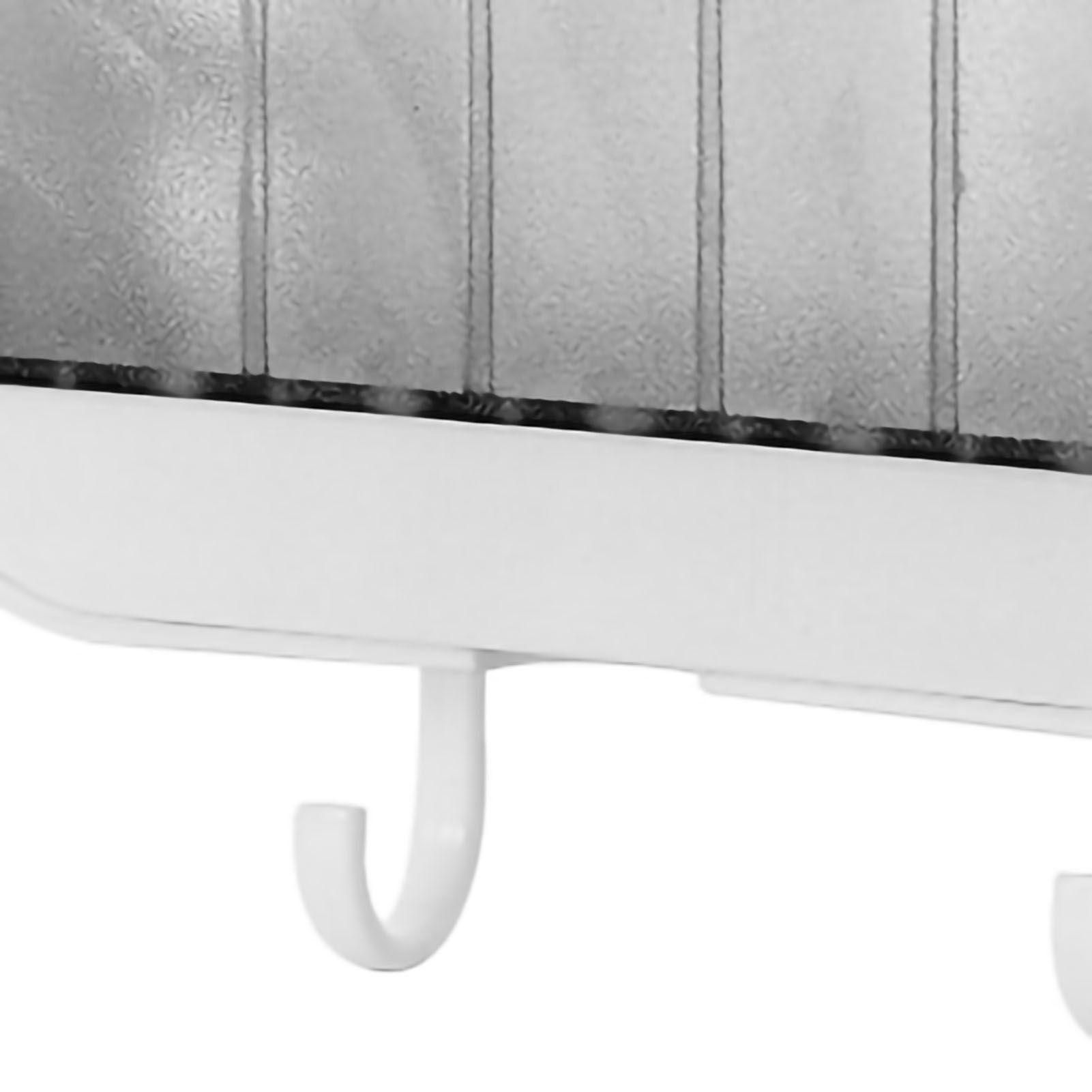 Soap Holder Punch Free Wall Mounted Durable PP Double Layer Double Hook Design Soap Storage Box for Bathroom White - Image 2