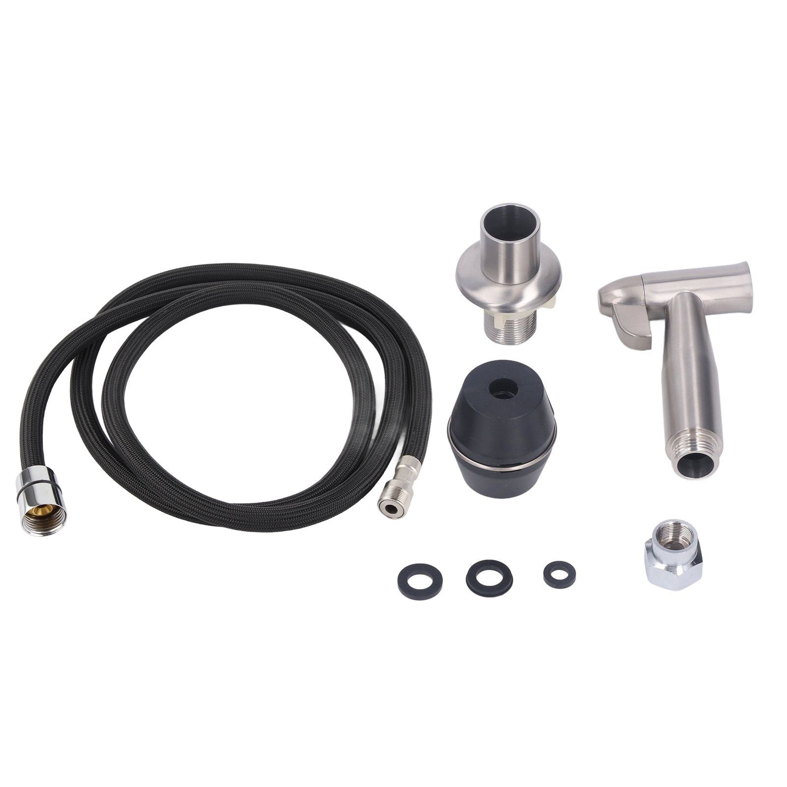 Bidet Sprayer Stainless Steel High Pressure Resistant Sink Faucet Hose Sprayer for Toilet Bathroom - Image 1