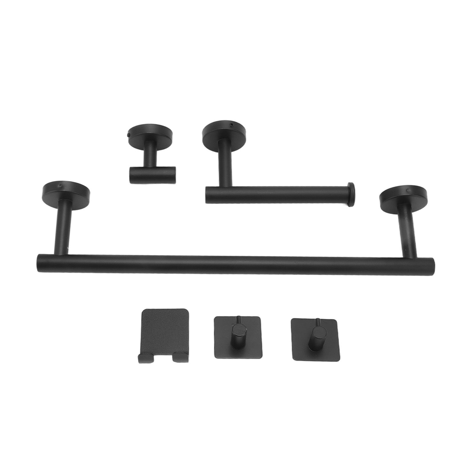 Stainless Steel Towel Bar Matte Black Rust Proof Waterproof Bathroom Towel Bar Rack for Kitchen Laundry - Image 2