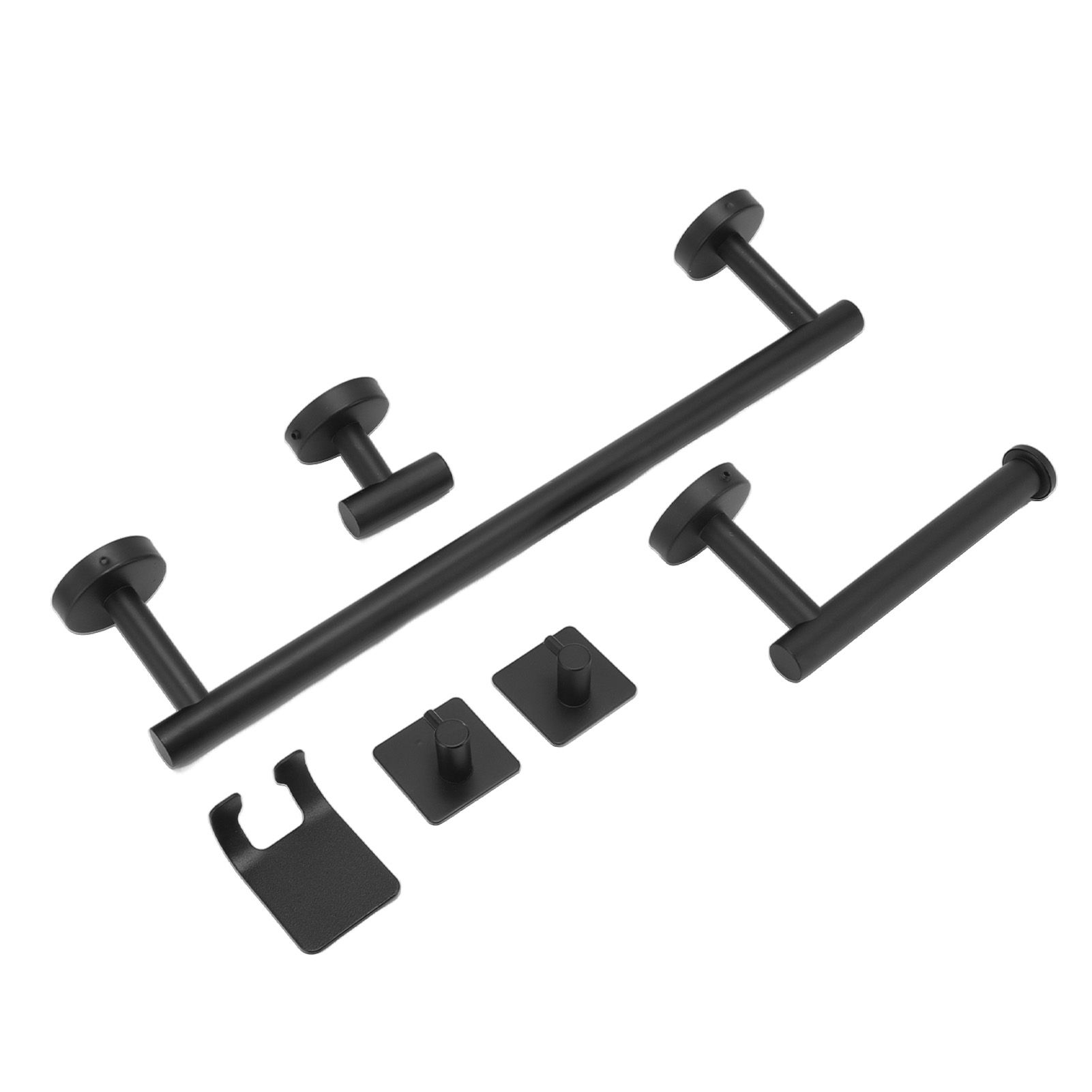 Stainless Steel Towel Bar Matte Black Rust Proof Waterproof Bathroom Towel Bar Rack for Kitchen Laundry - Image 3