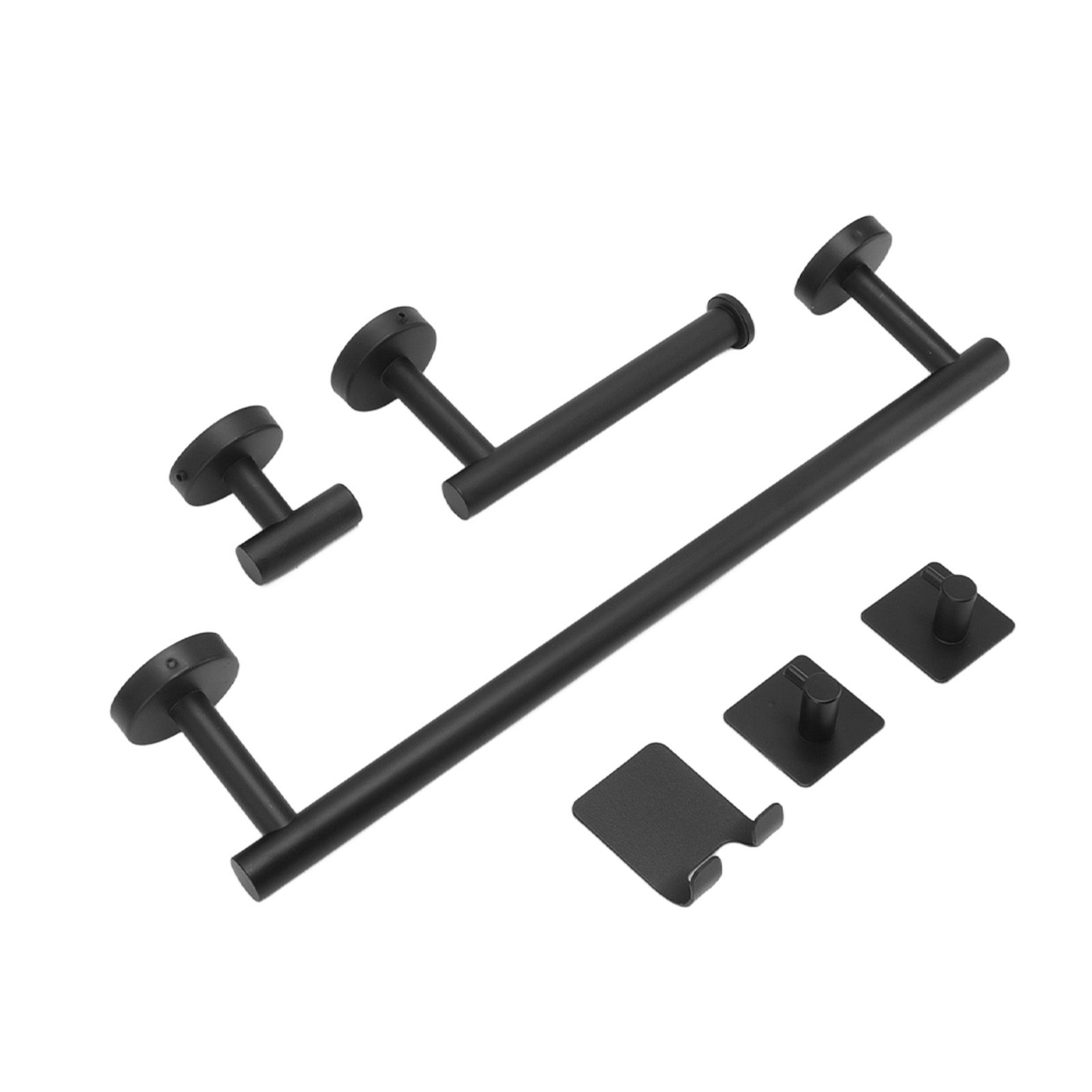 Stainless Steel Towel Bar Matte Black Rust Proof Waterproof Bathroom Towel Bar Rack for Kitchen Laundry - Image 4