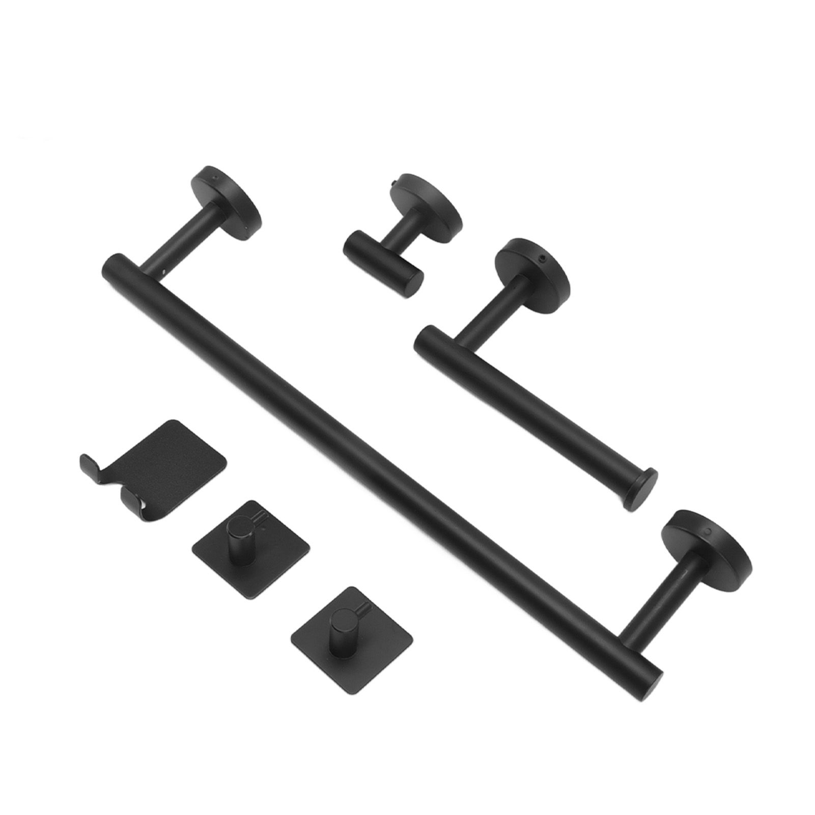 Stainless Steel Towel Bar Matte Black Rust Proof Waterproof Bathroom Towel Bar Rack for Kitchen Laundry - Image 5