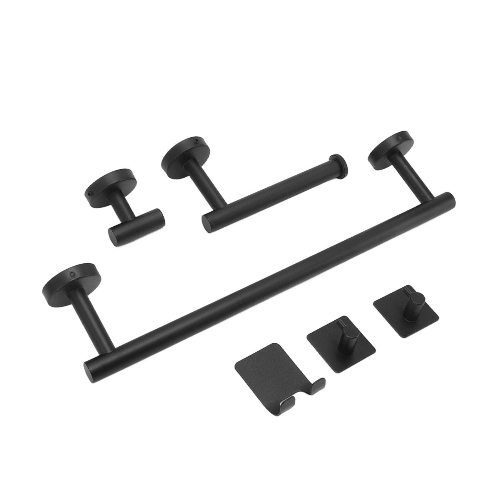 Stainless Steel Towel Bar Matte Black Rust Proof Waterproof Bathroom Towel Bar Rack for Kitchen Laundry - Image 8