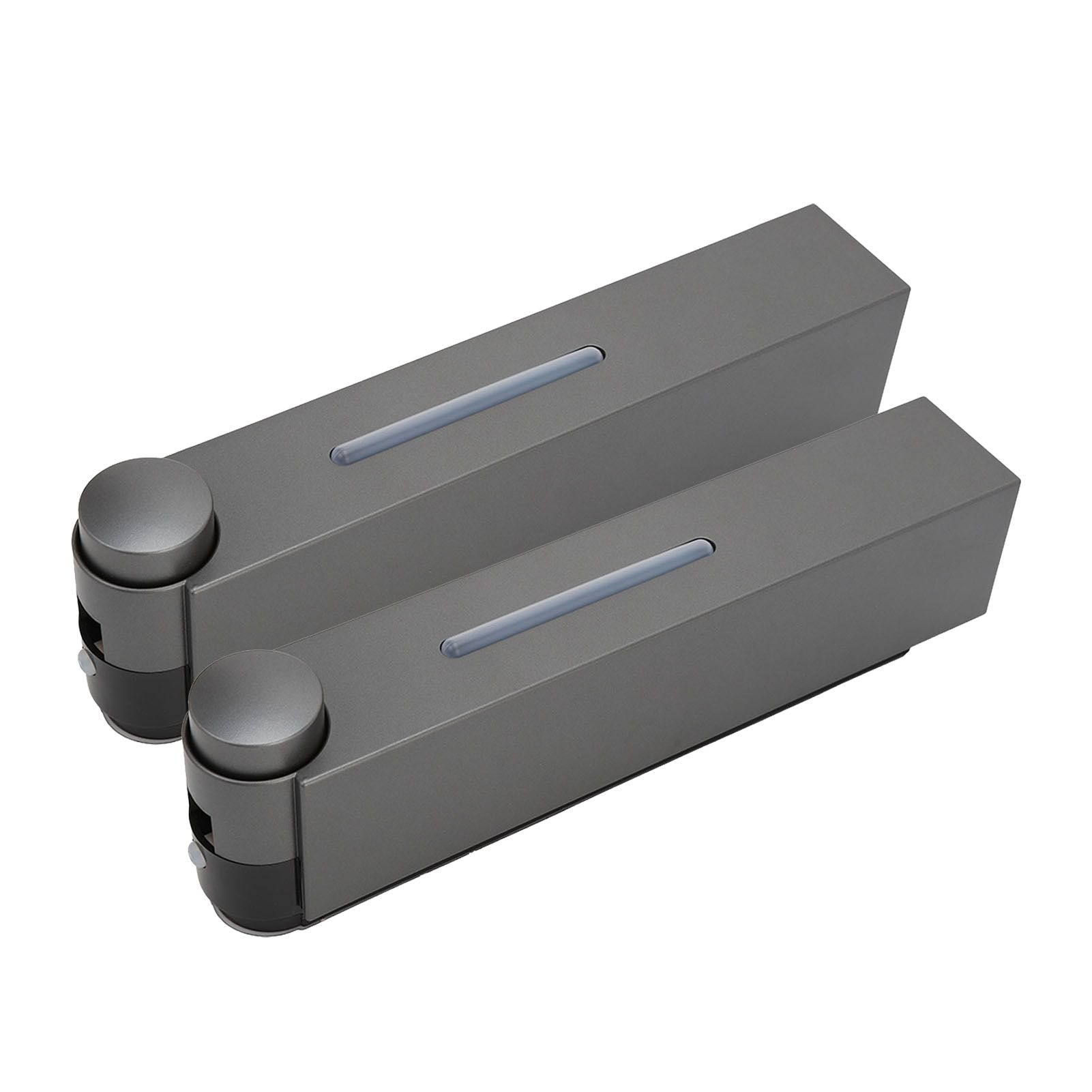 Wall Mounted Liquid Soap Dispensers Back Stick Type Plastic Shampoo Dispenser for Home Hotel School Toilet Grey 6028 2 Cups - Image 2