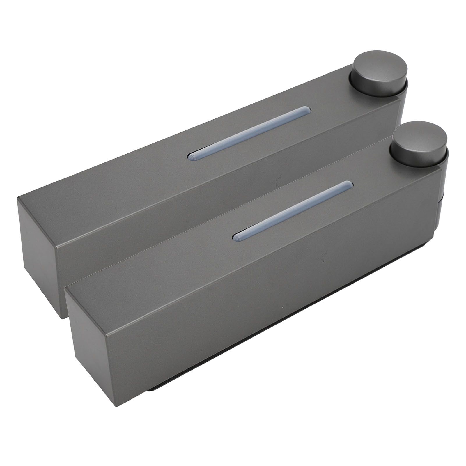 Wall Mounted Liquid Soap Dispensers Back Stick Type Plastic Shampoo Dispenser for Home Hotel School Toilet Grey 6028 2 Cups - Image 8