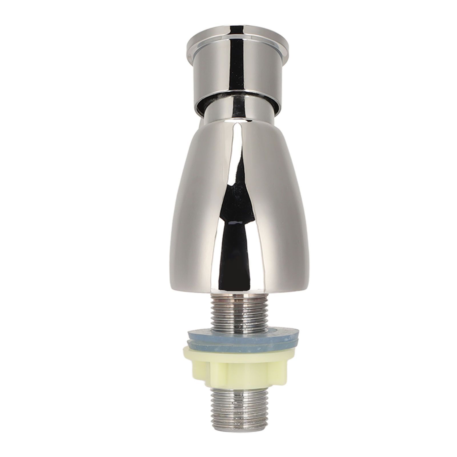 Time Delay Silver Faucet Single Tube Cold Water Basin Taps G1/2 Thread for Home Kitchen Bathroom Hotel - Image 3