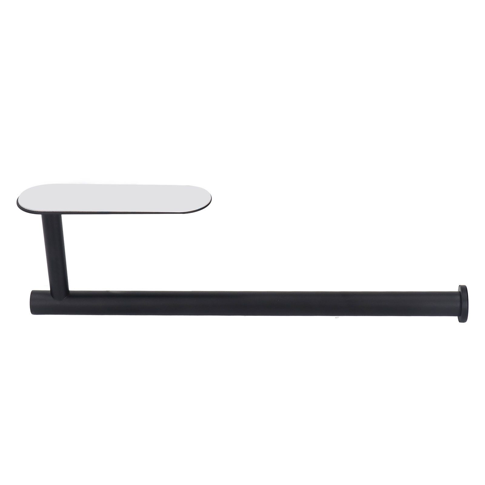 Roll Paper Towel Holders Stainless Steel Under Cabinet Paper Towel Hanging Rack Balck Paper Holder for Bathroom Kitchen - Image 4