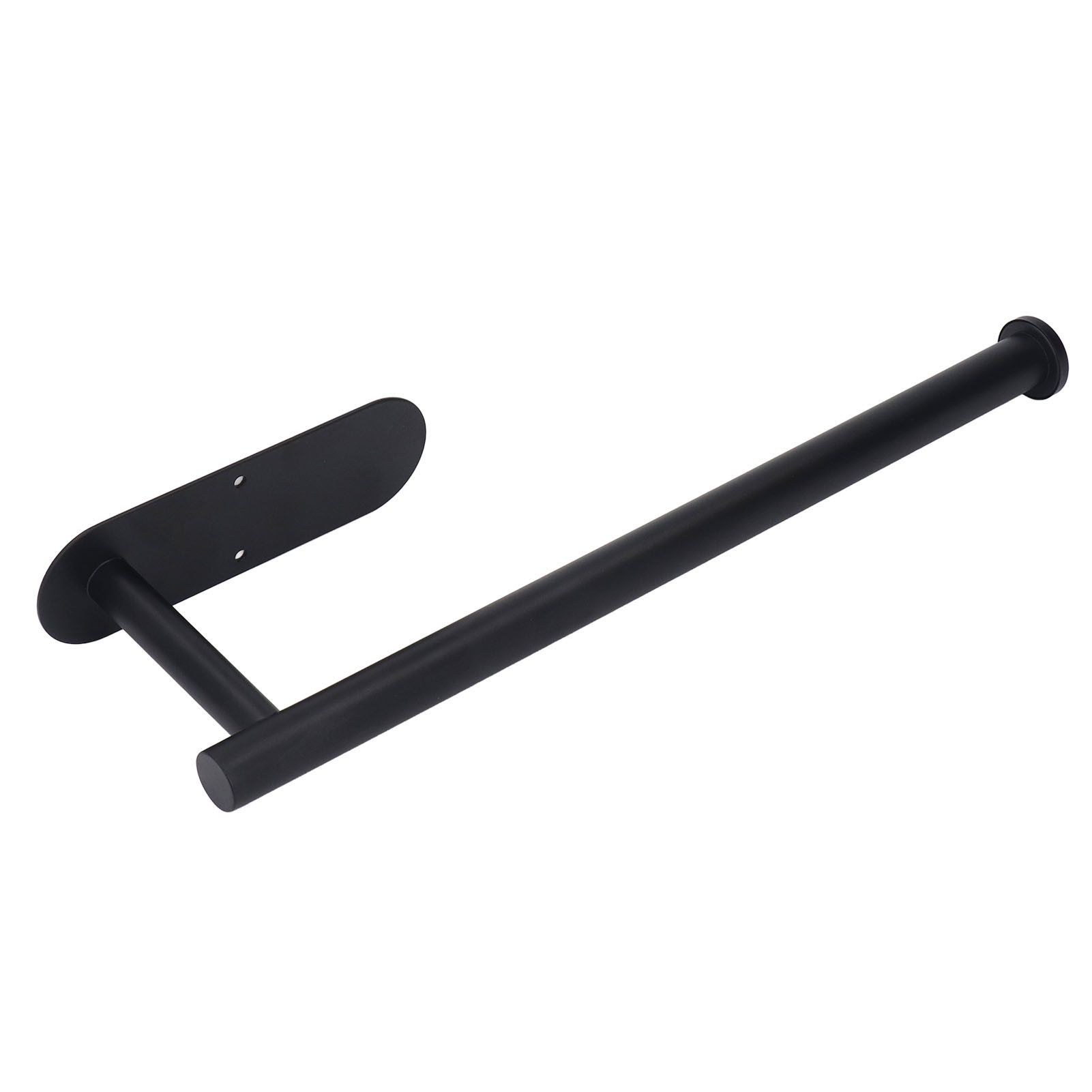 Roll Paper Towel Holders Stainless Steel Under Cabinet Paper Towel Hanging Rack Balck Paper Holder for Bathroom Kitchen - Image 5