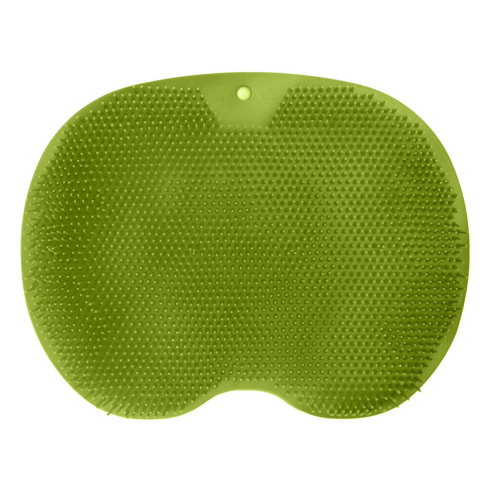 Bathroom Foot Massage Cushion TPE Foot Rub Pad Wall Mountable Foot Massager Mats with Suction Cup Green - Image 1