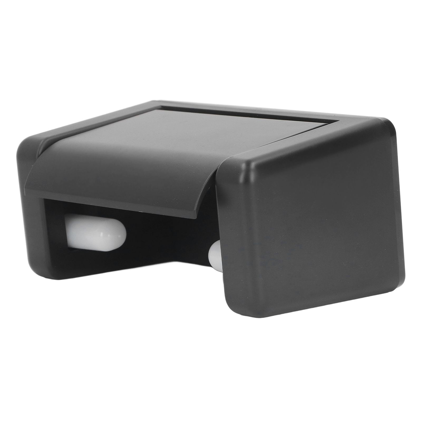 Toilet Roll Paper Holder Plastic Black Wall Mounted Self Adhesive No Punching Container for Bathroom Kitchen - Image 3