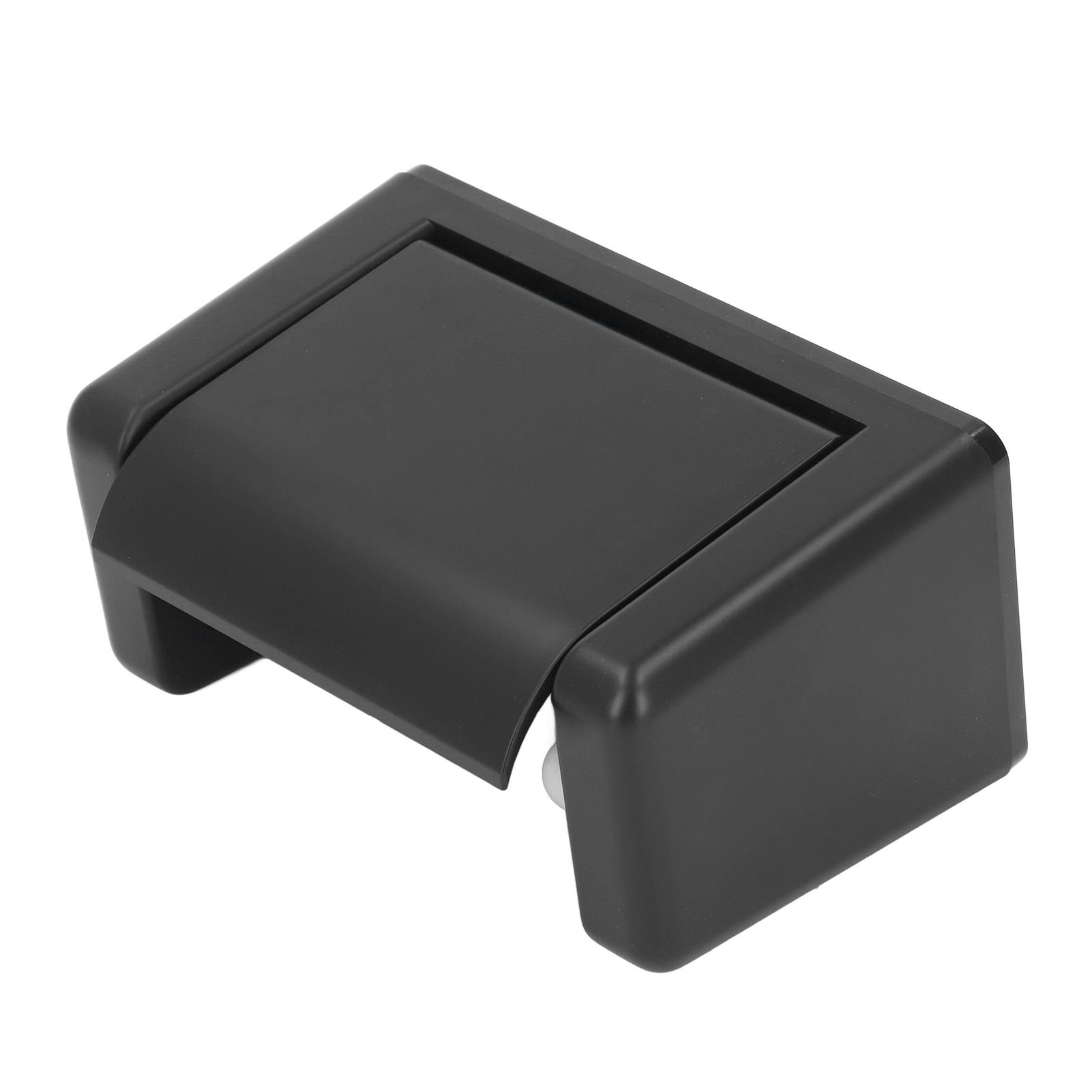 Toilet Roll Paper Holder Plastic Black Wall Mounted Self Adhesive No Punching Container for Bathroom Kitchen - Image 5