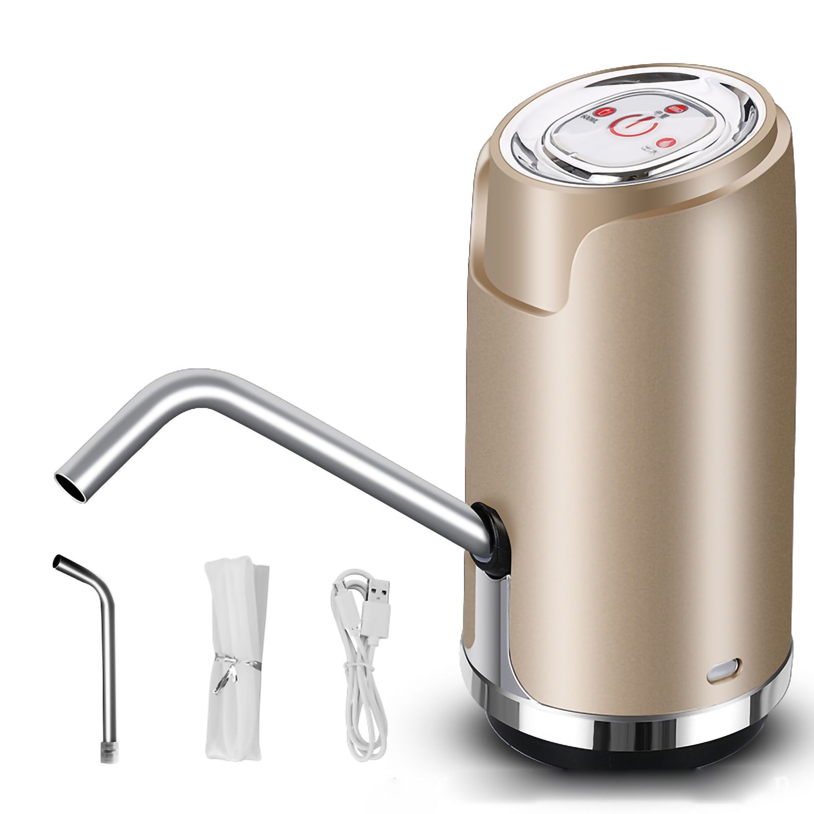 Water Dispenser ABS Electric USB Intelligent Quantitative Spray Lacquer Drink Pump for Outdoor Golden - Image 1