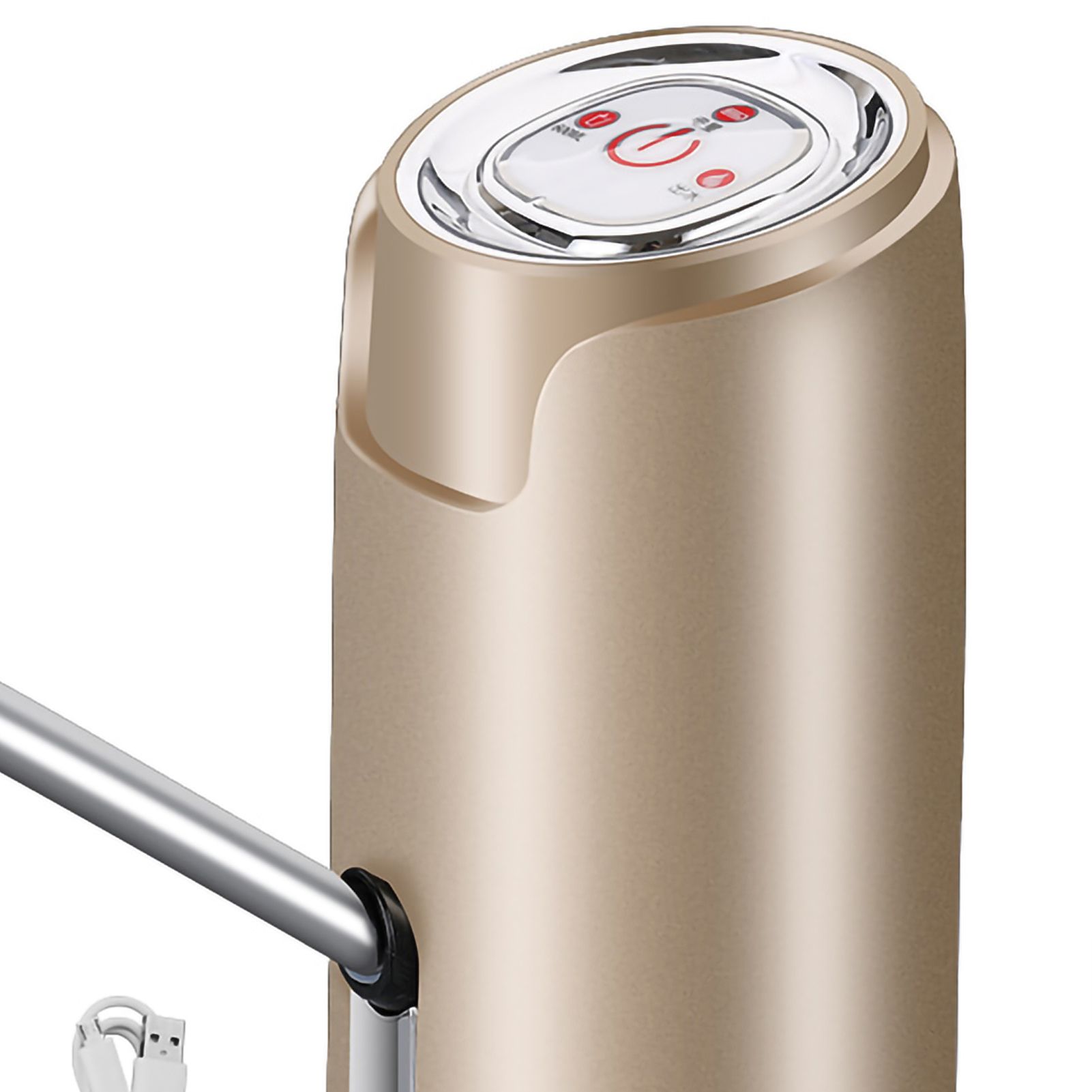 Water Dispenser ABS Electric USB Intelligent Quantitative Spray Lacquer Drink Pump for Outdoor Golden - Image 2