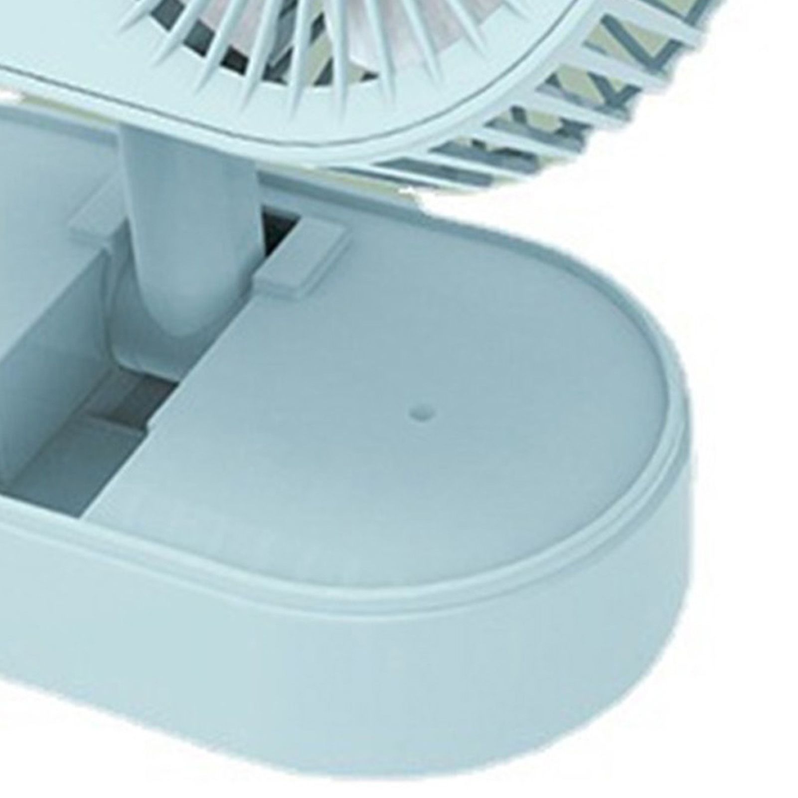 Desktop Double Blade Small Fan USB Mini Folding Desktop 2 Head Fan for Student Office Folding Dual Motor Blue - Image 4