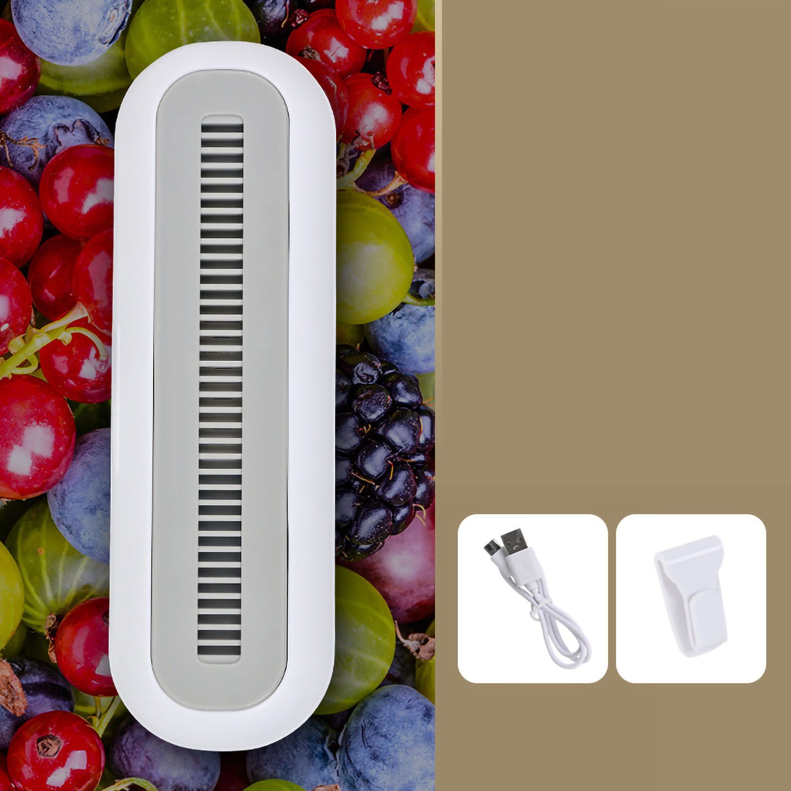 Ozone Purifier Fruit Vegetable Deodorization Ordor Removal Freshness Retain for Refrigerator Bathroom Shoe Cabinet White - Image 4