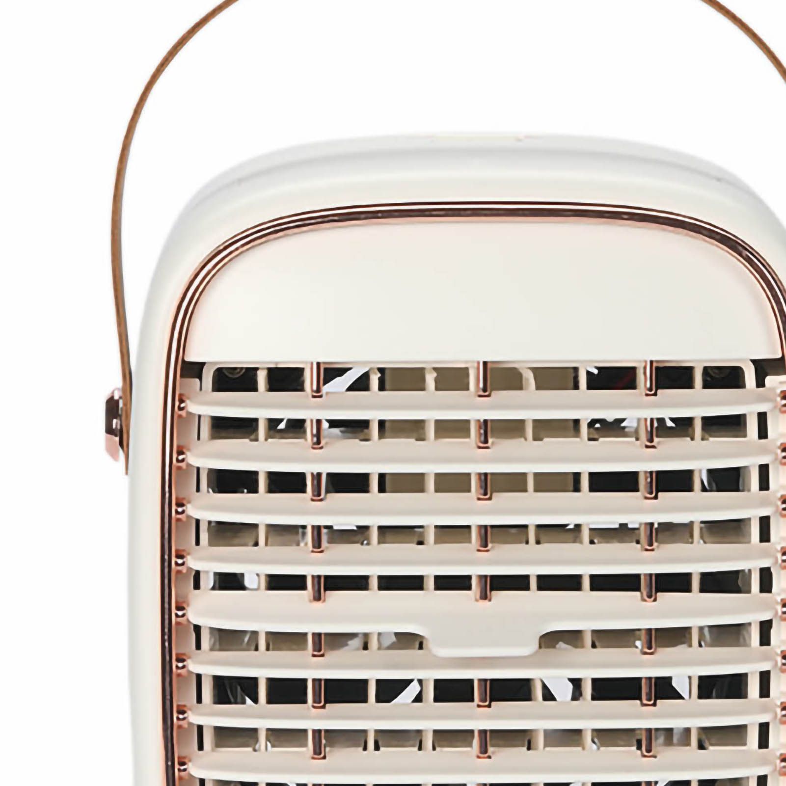 Air Conditioner Cooling Fan Silent USB Evaporative Cooler with Portable Carrying Strap for Home Office Car White - Image 5