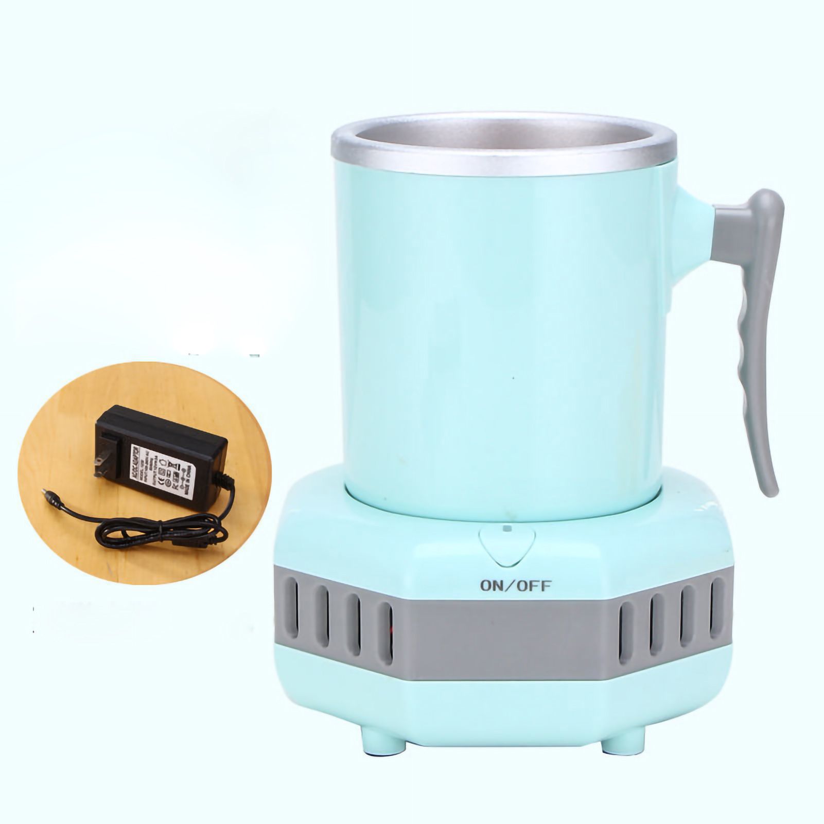 Quick Cooling Cup Easy Operation Portable Great Performance Cup Cooler for Office Dormitory AC 220V CN Plug Blue - Image 1