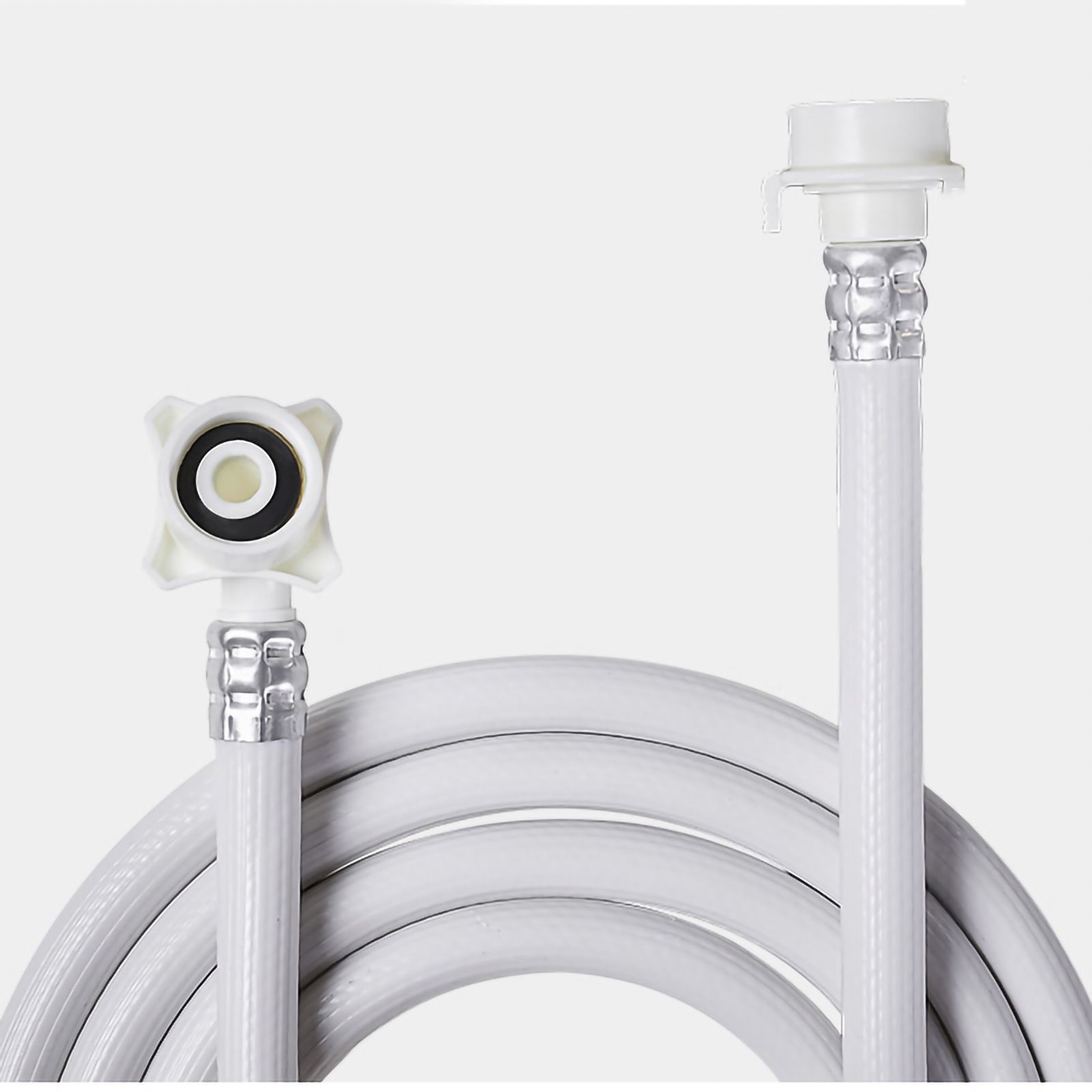 PVC Washing Machine Water Inlet Pipe with Steel Connector Extension Tube Washing Machine Hoses for Water Injection 2m/78.7in - Image 4