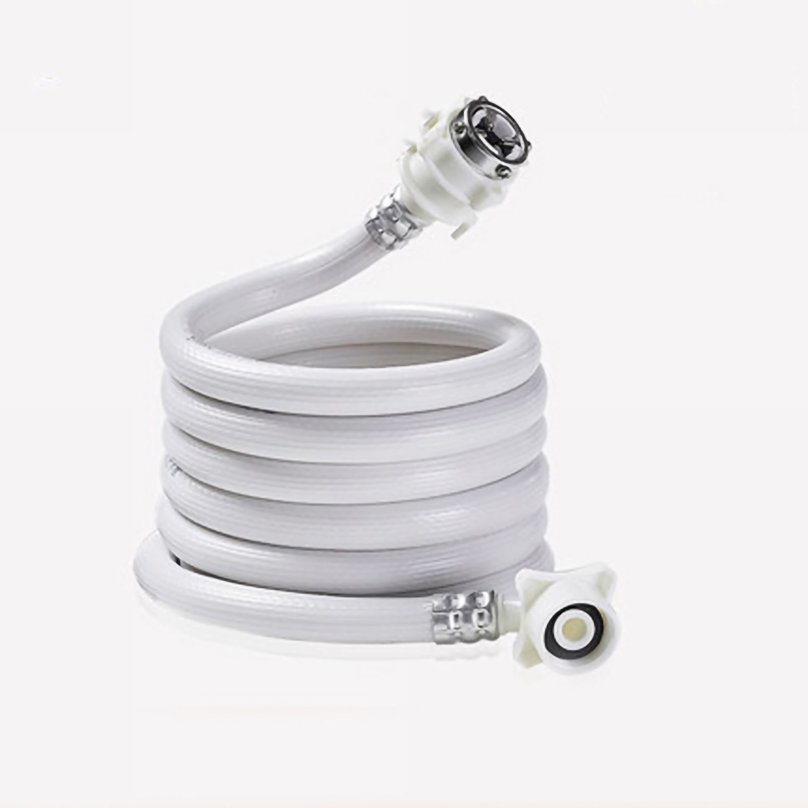 PVC Washing Machine Water Inlet Pipe with Steel Connector Extension Tube Washing Machine Hoses for Water Injection 4m/157.5in - Image 1
