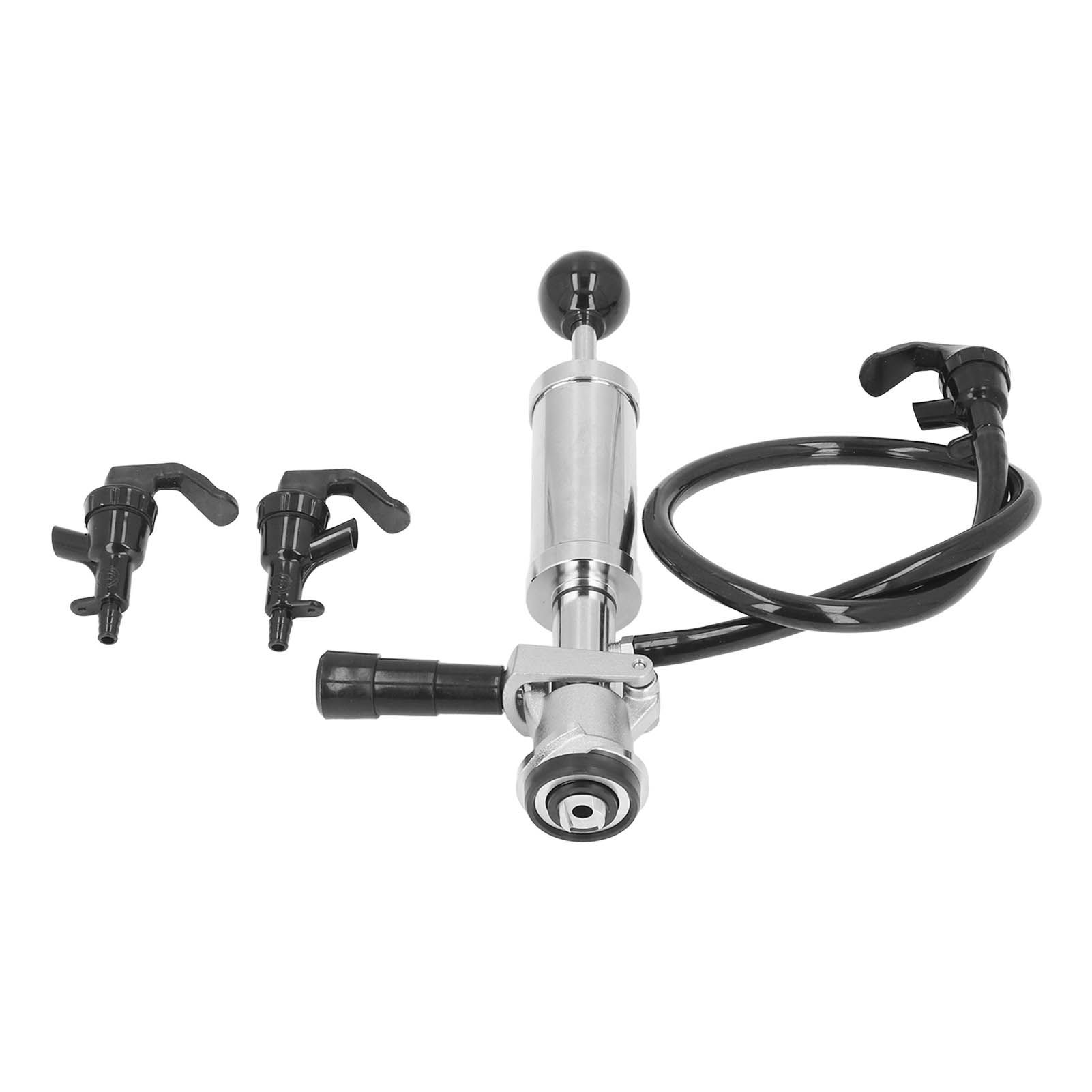 4in Thread Beer Keg Pump Stainless Steel Keg Party Pump with Tap for American D System Kegs - Image 1