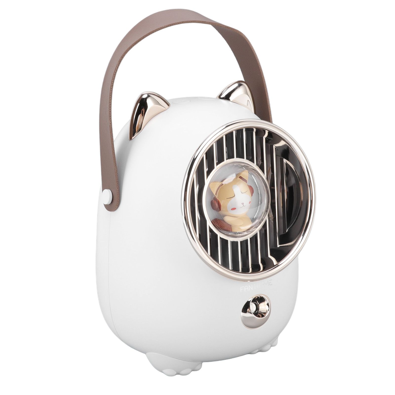 Air Conditioner Fan Multifunctional Portable 350ml Humidifying Spray Usb Rechargeable Air Cooler with LED Ambient Light - Image 2