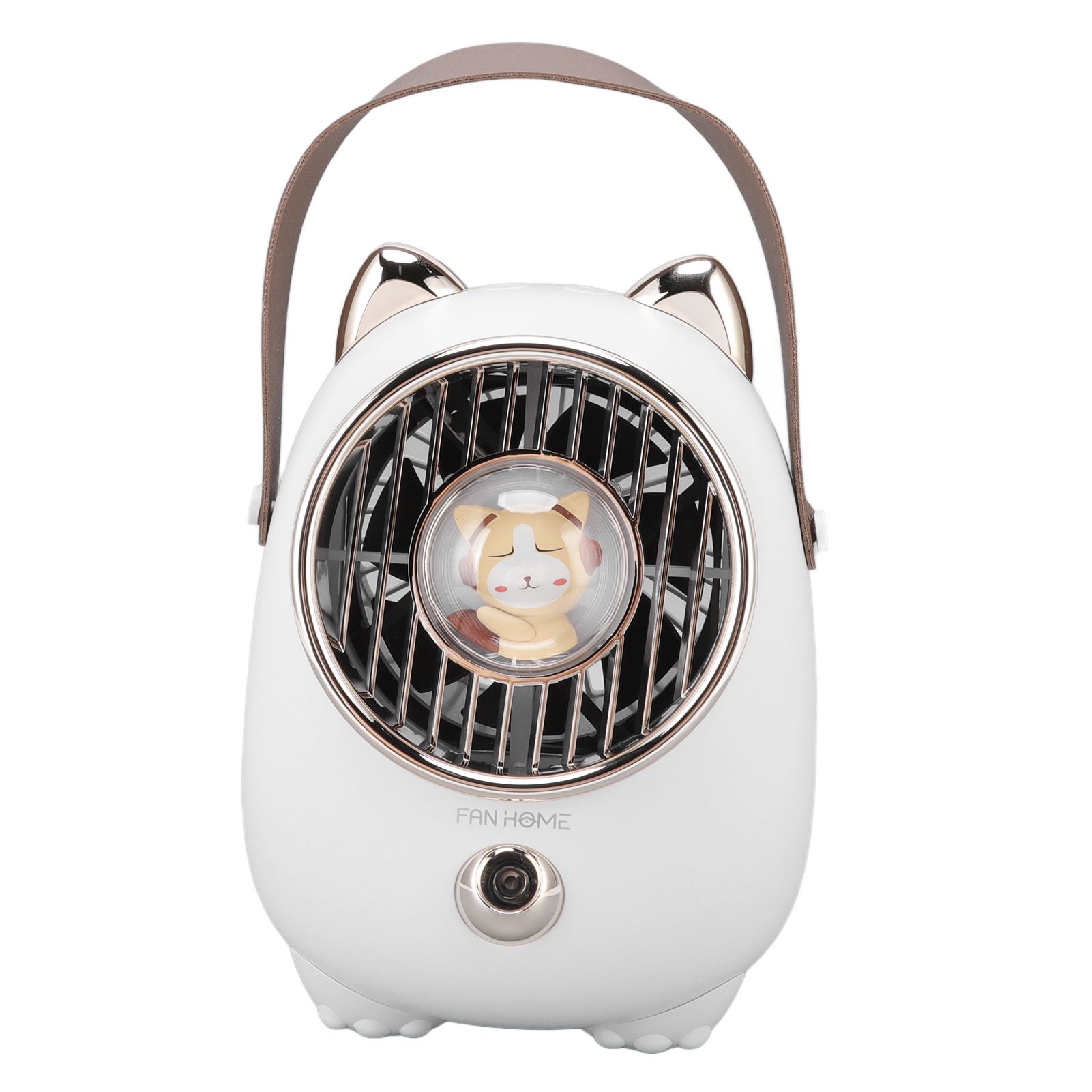 Air Conditioner Fan Multifunctional Portable 350ml Humidifying Spray Usb Rechargeable Air Cooler with LED Ambient Light - Image 3