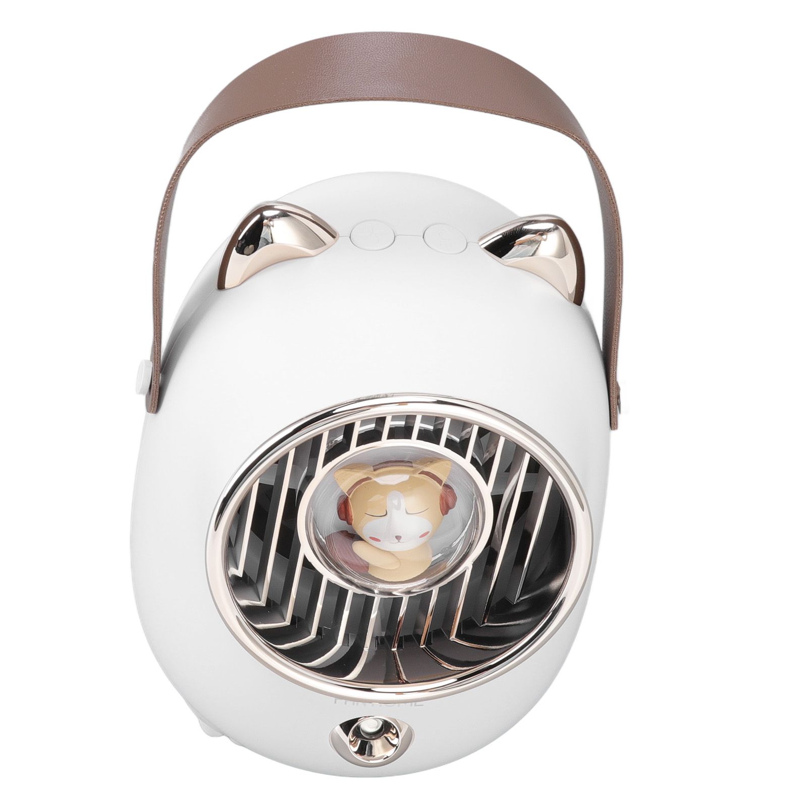 Air Conditioner Fan Multifunctional Portable 350ml Humidifying Spray Usb Rechargeable Air Cooler with LED Ambient Light - Image 4