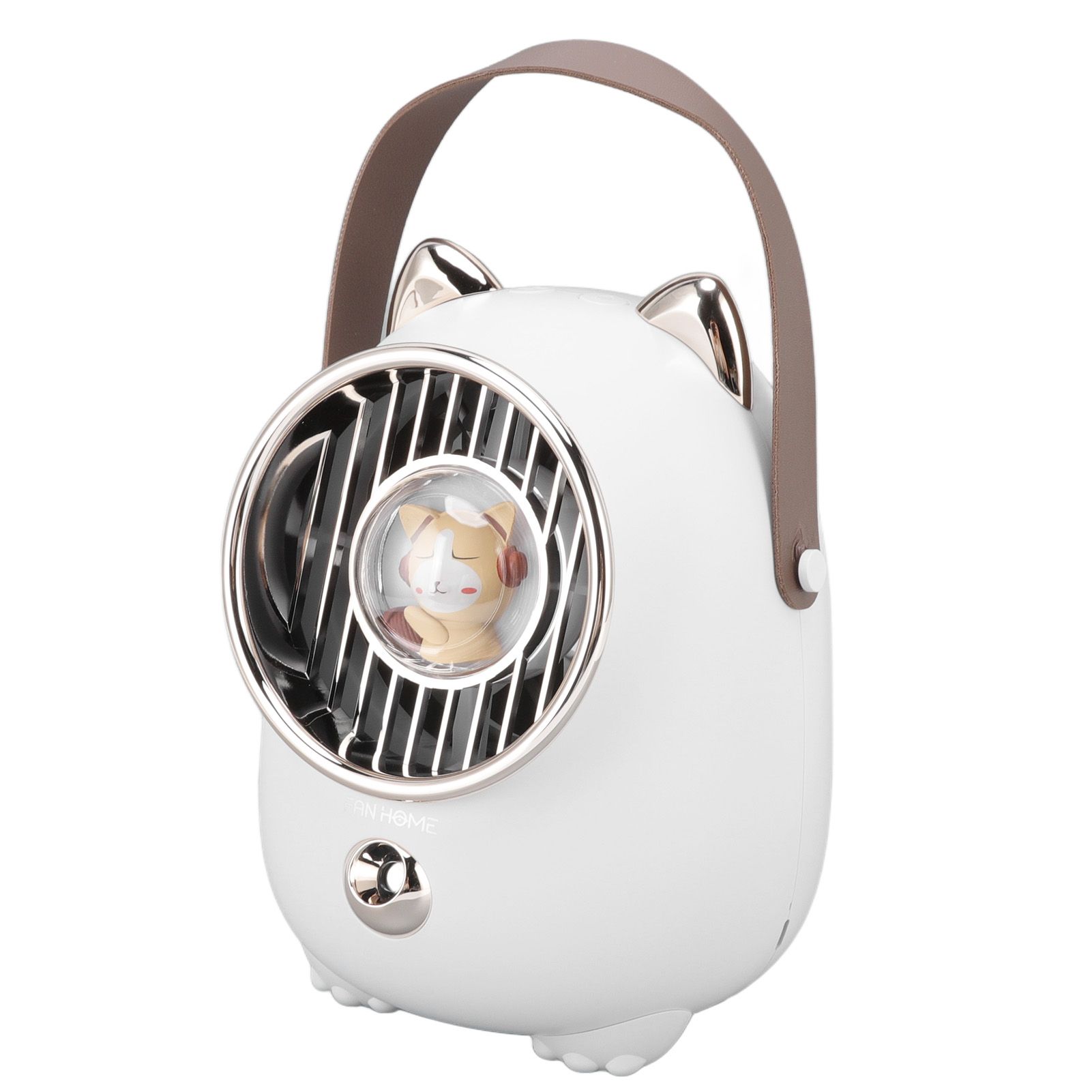 Air Conditioner Fan Multifunctional Portable 350ml Humidifying Spray Usb Rechargeable Air Cooler with LED Ambient Light - Image 5
