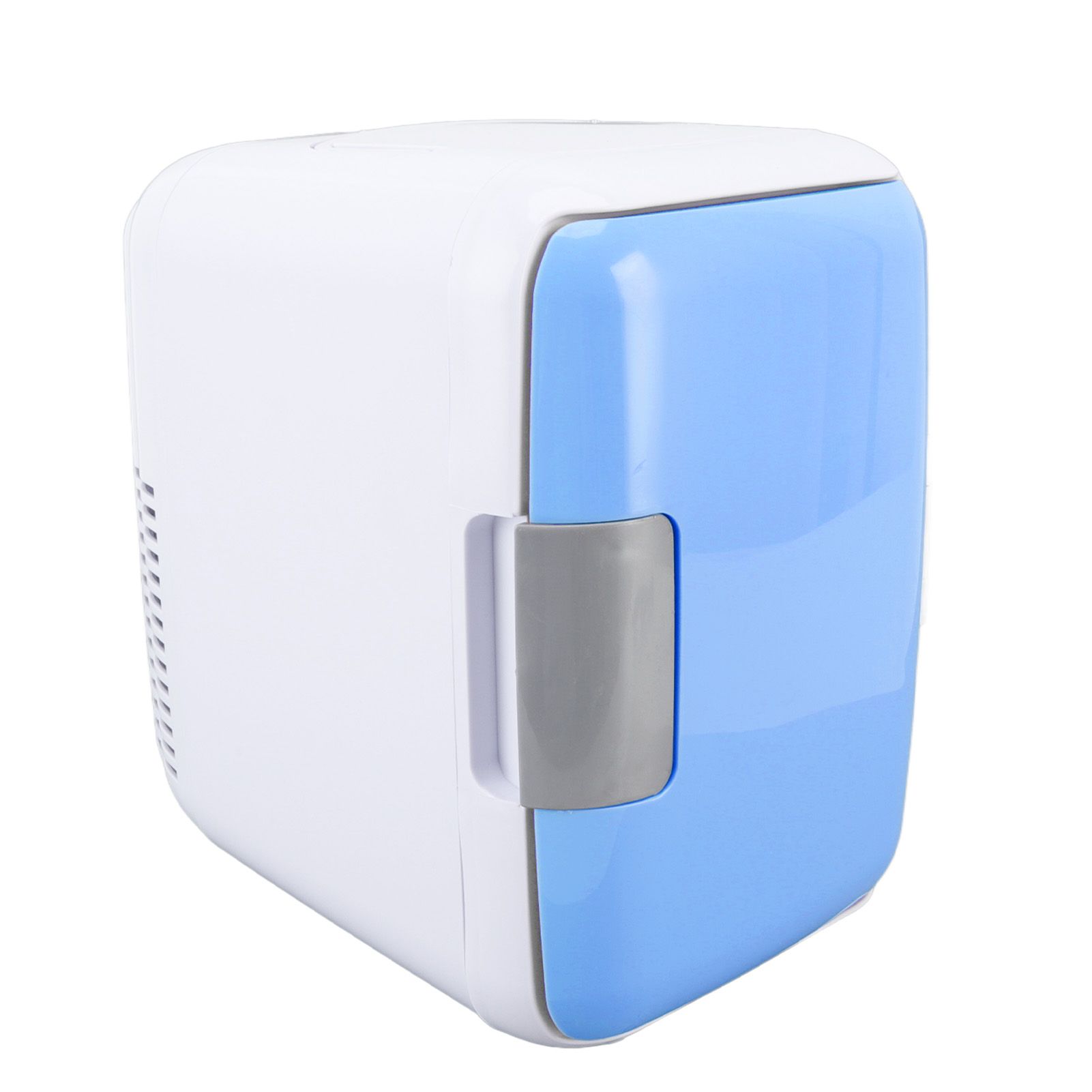 Car Fridge 4 Liters Durable ABS Cosmetic Storage Detachable Partition Portable Mini Fridge for Food Cosmetic Car Blue - Image 4