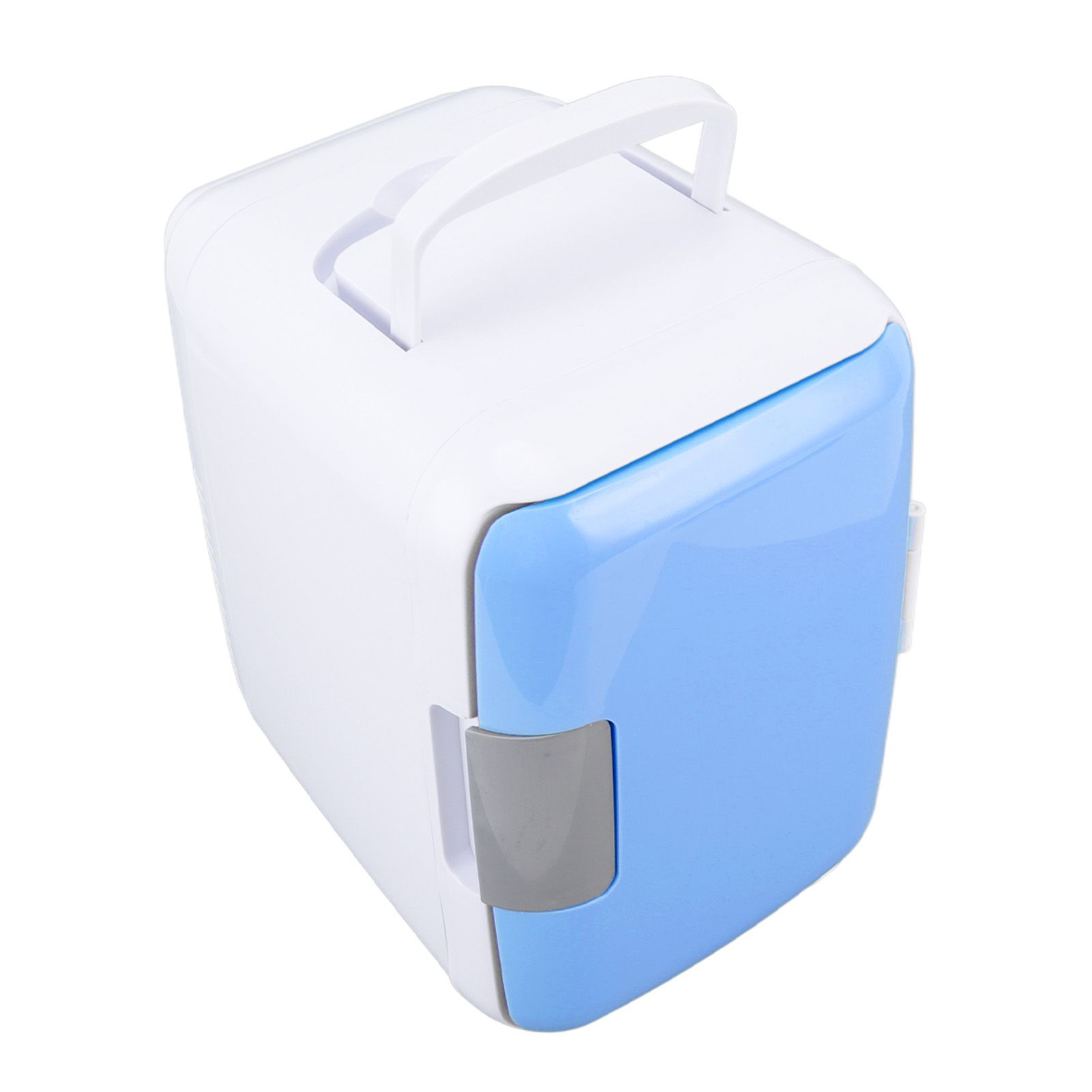 Car Fridge 4 Liters Durable ABS Cosmetic Storage Detachable Partition Portable Mini Fridge for Food Cosmetic Car Blue - Image 7