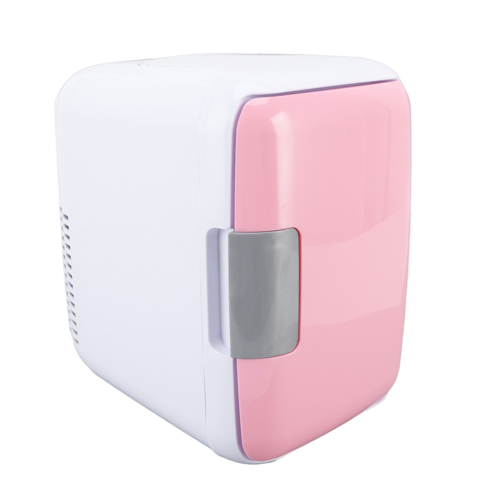 Car Fridge 4 Liters Durable ABS Cosmetic Storage Detachable Partition Portable Mini Fridge for Food Cosmetic Car Pink - Image 2