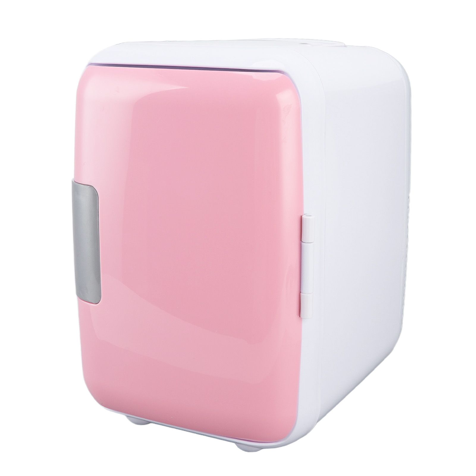 Car Fridge 4 Liters Durable ABS Cosmetic Storage Detachable Partition Portable Mini Fridge for Food Cosmetic Car Pink - Image 3