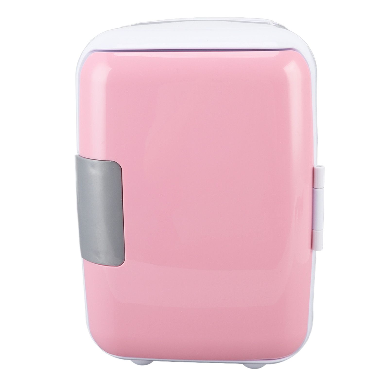 Car Fridge 4 Liters Durable ABS Cosmetic Storage Detachable Partition Portable Mini Fridge for Food Cosmetic Car Pink - Image 4